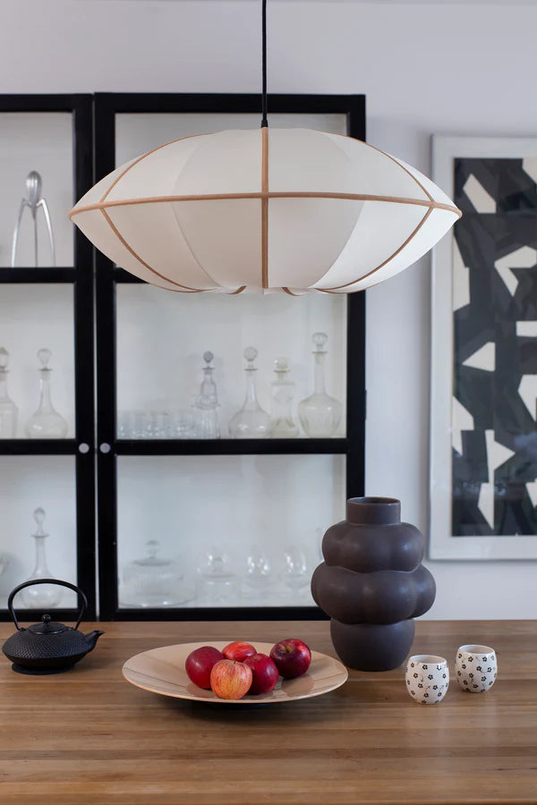 UFO-Schirm gebrochenes Weiß mit Bernstein