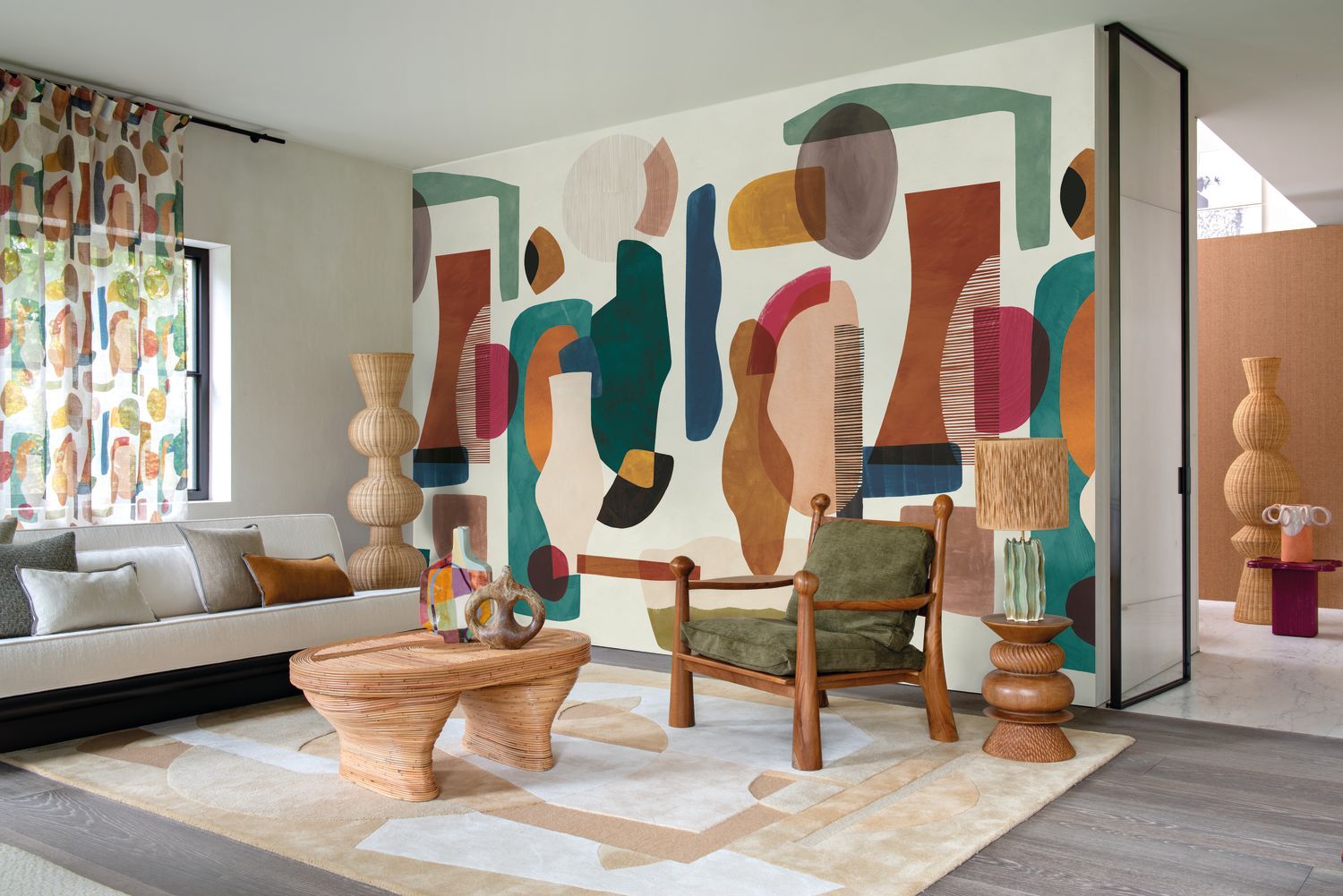 AUDRIA Brown Mural