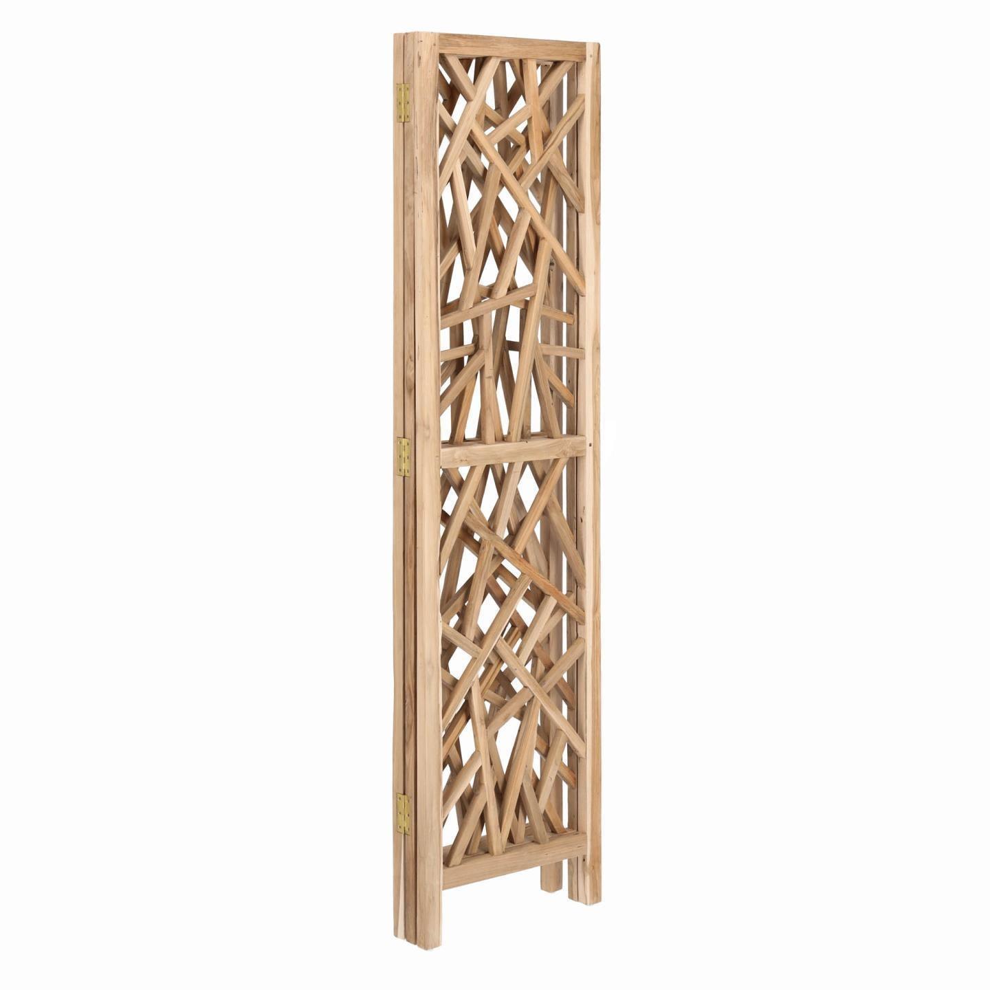 Parawan AVALINE lite drewno tekowe La Forma Eye on Design