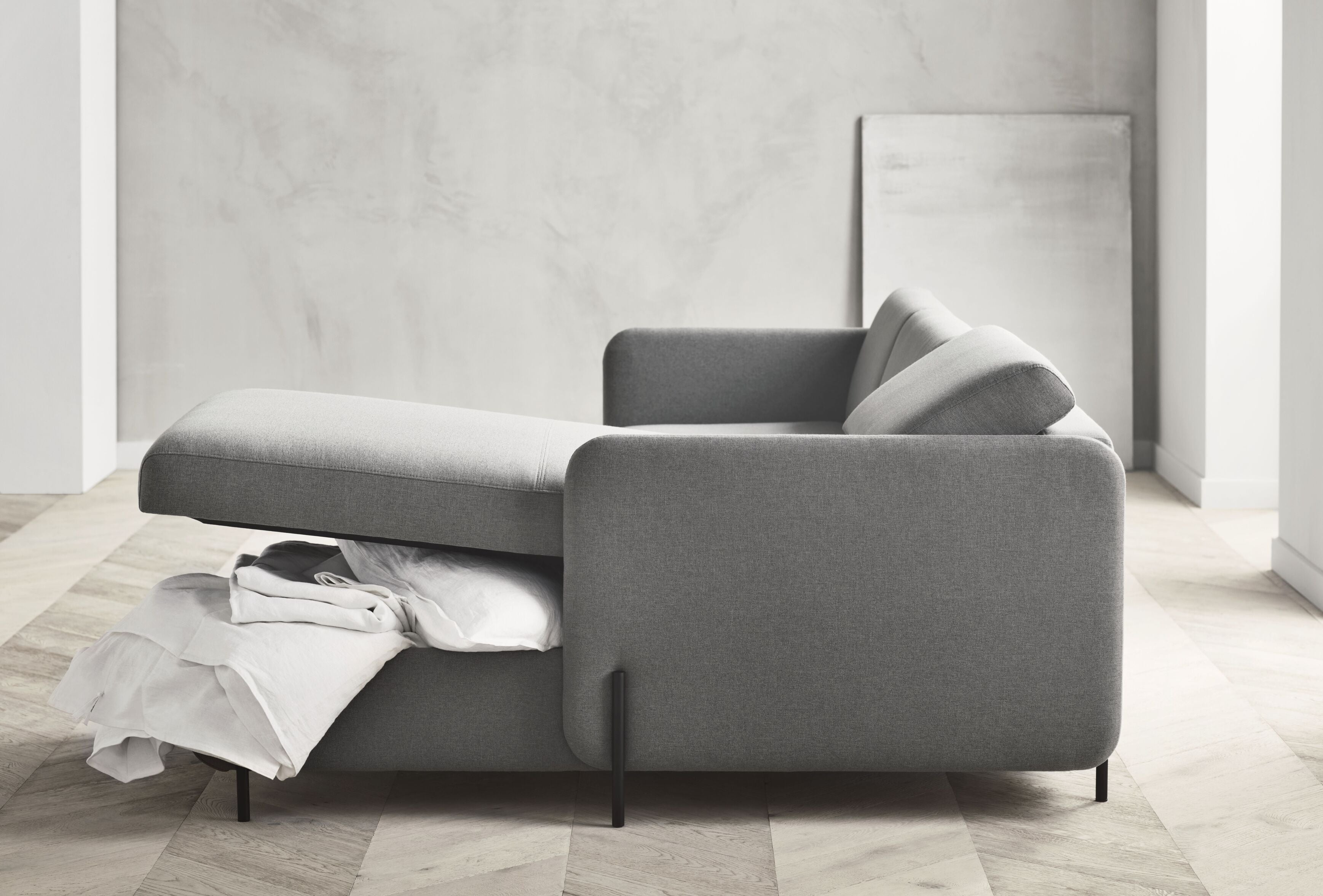 Folding sofa of 3rd Pira Steel base