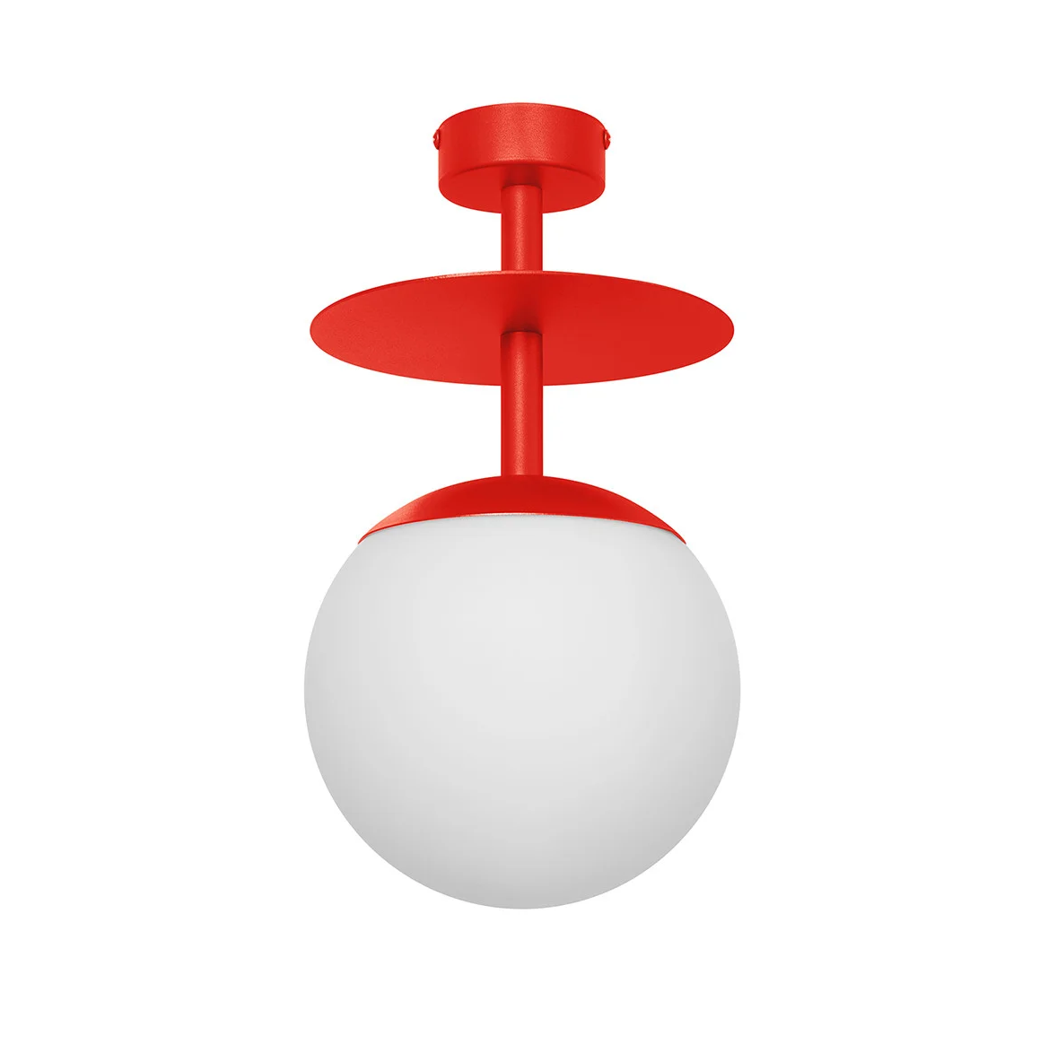 Ceiling lamp PLAAT red