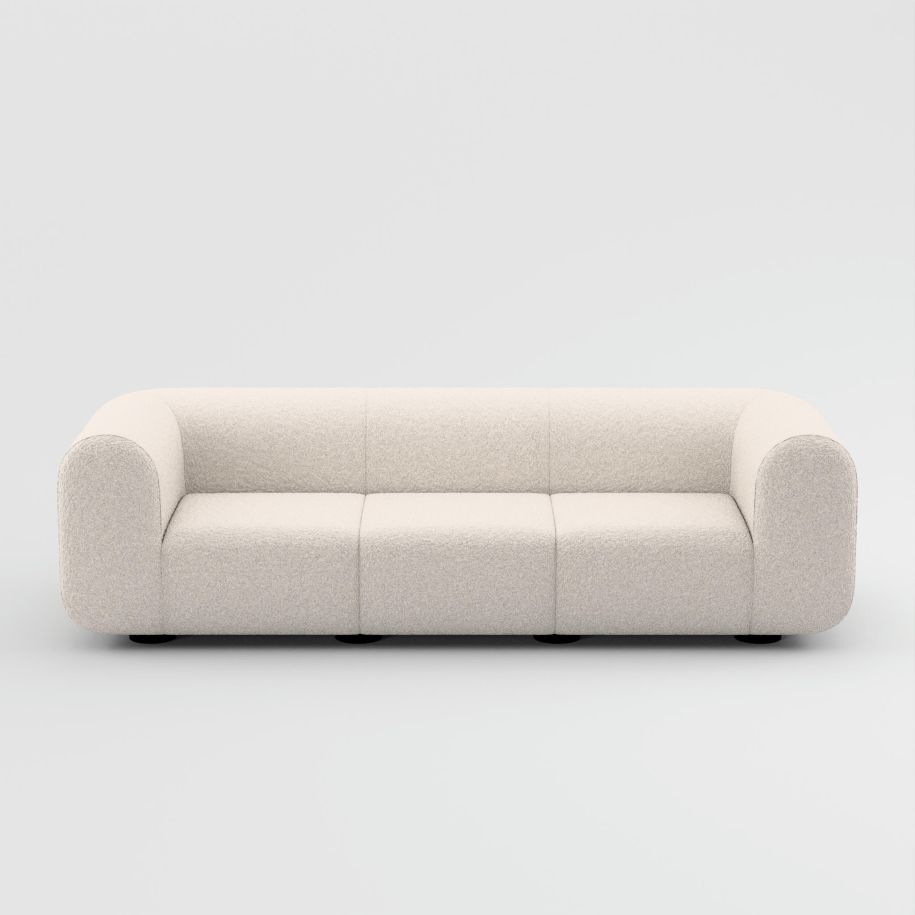 3-Personen-Sofa pralropolstert