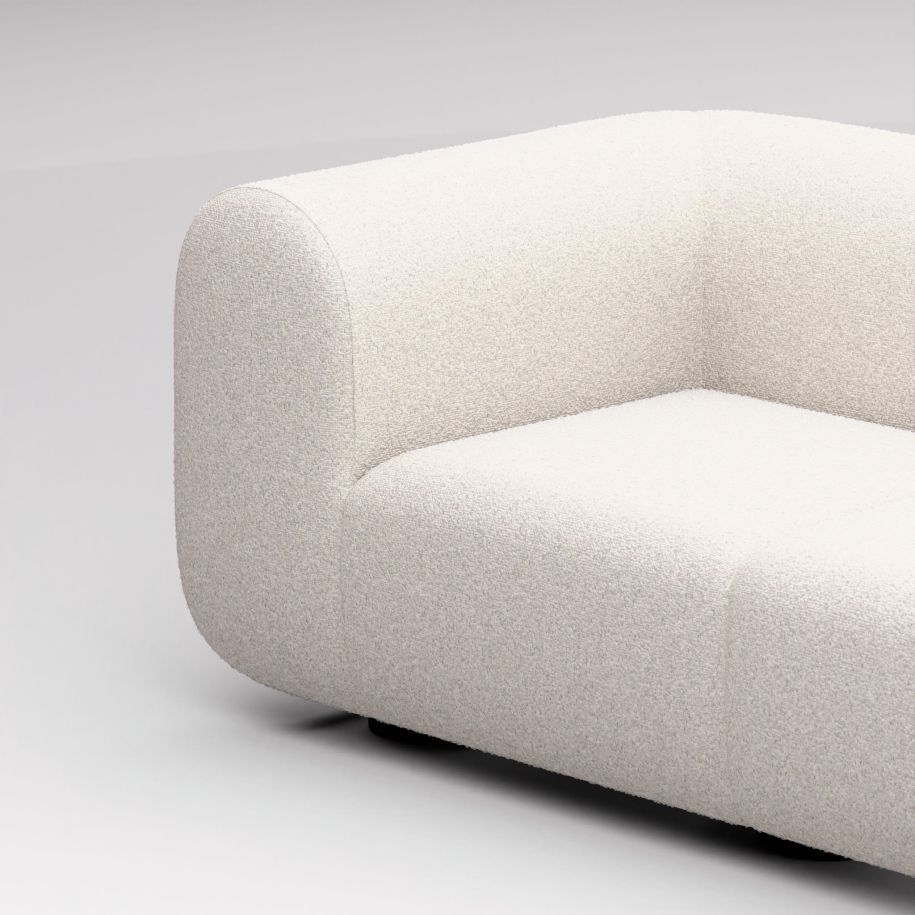3-Personen-Sofa pralropolstert