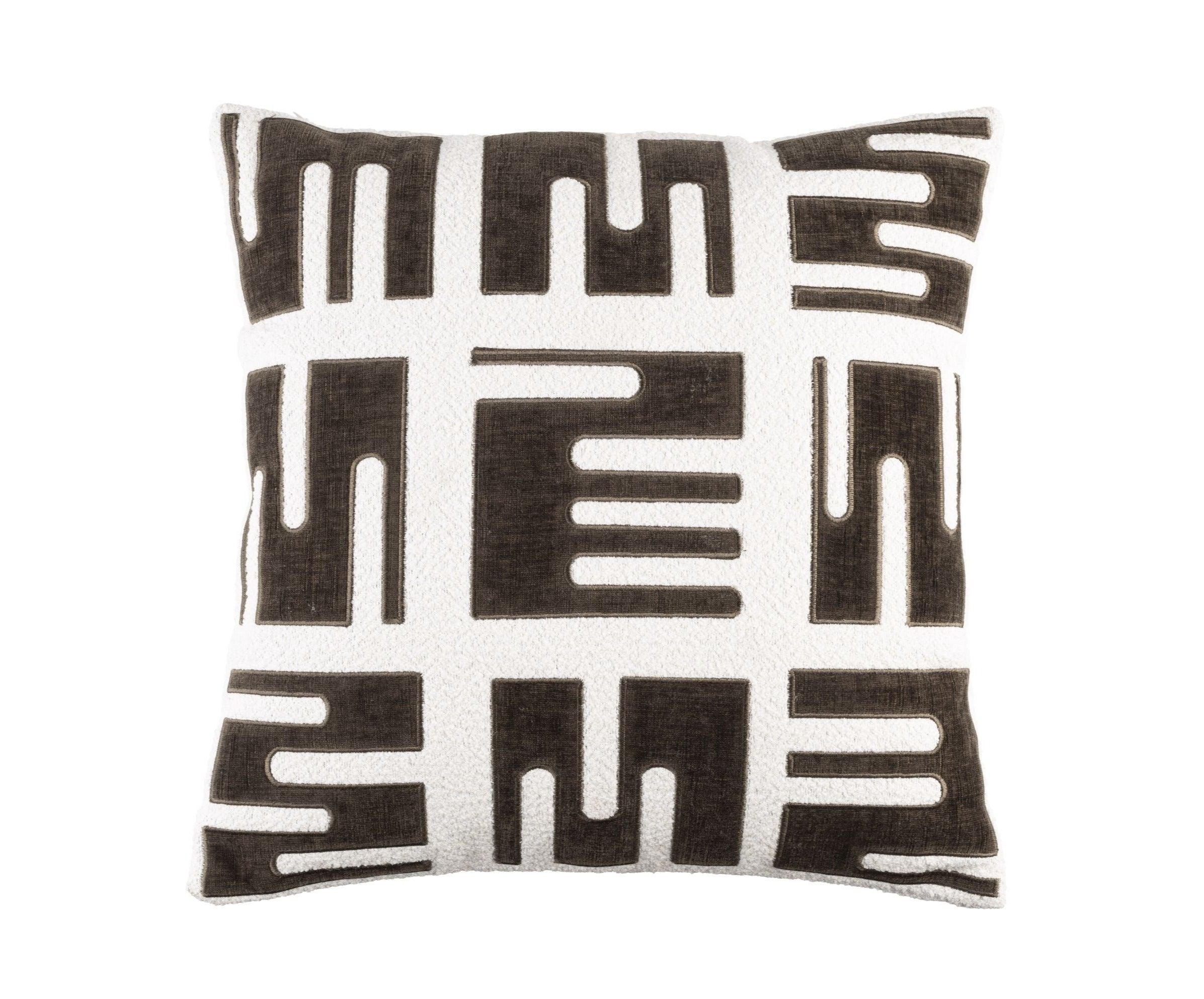 Cushion Clyde Brown White Label Living Eye on Design