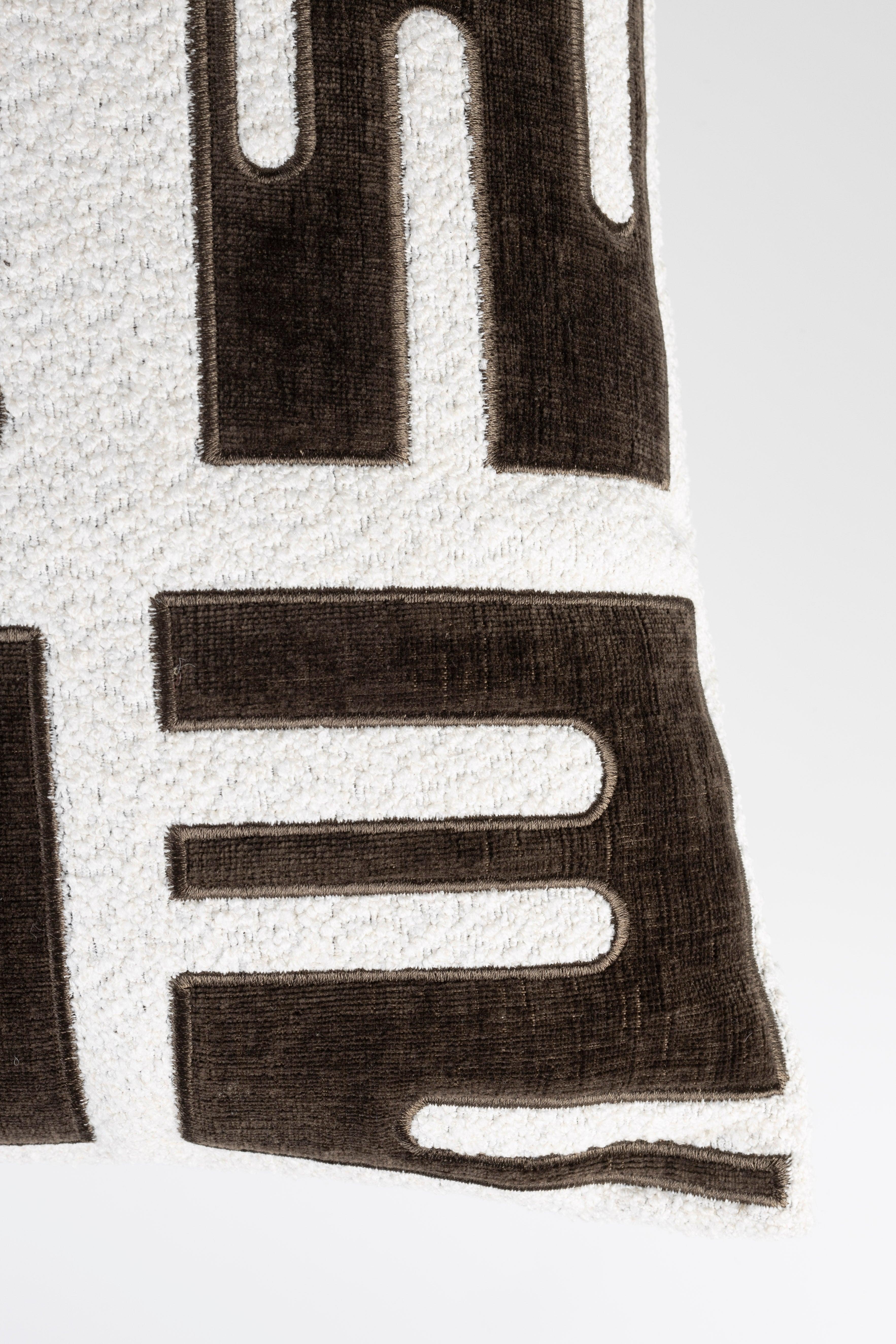 Cushion Clyde Brown White Label Living Eye on Design