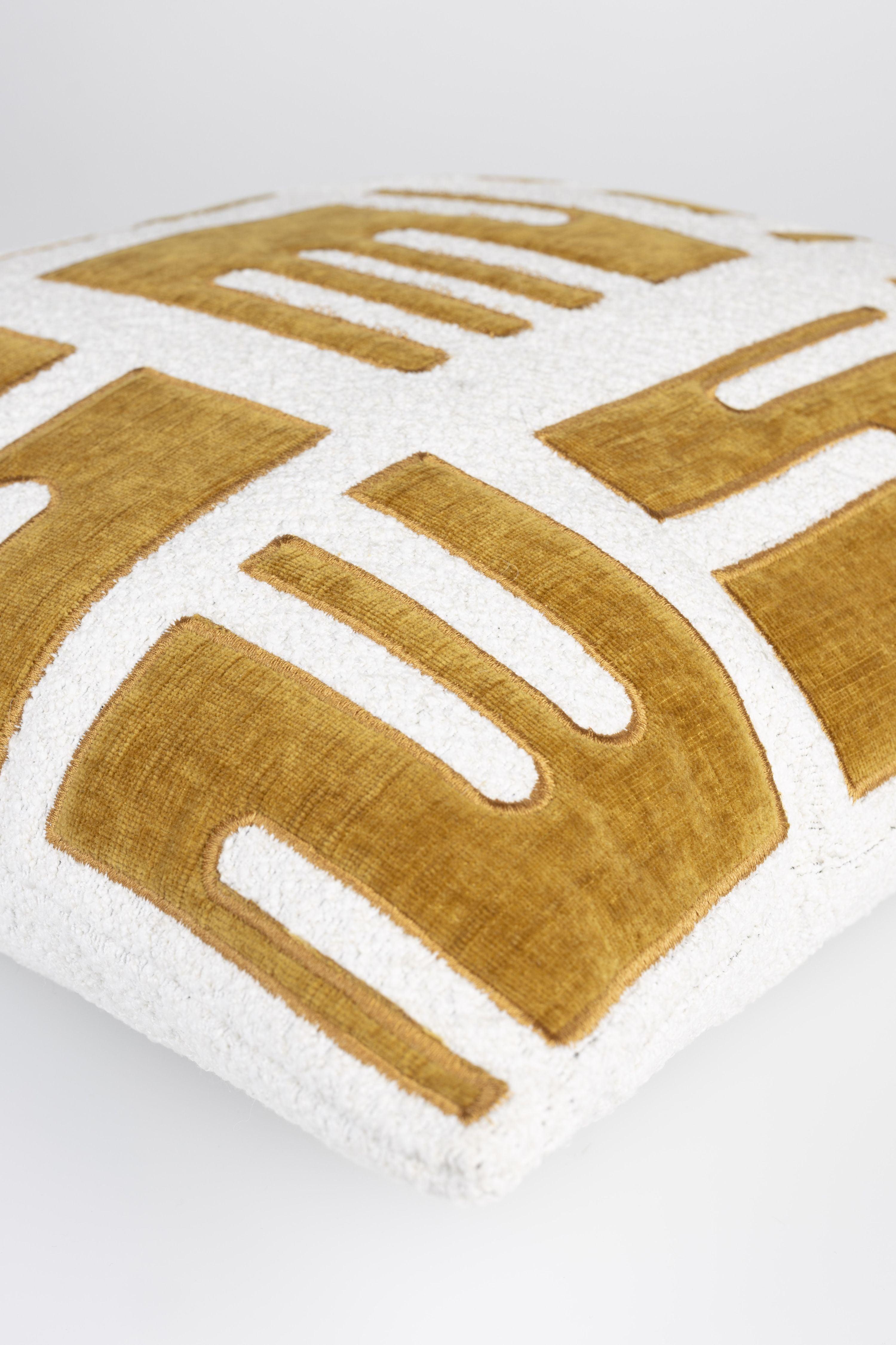 Cushion Clyde Yellow White Label Living Eye on Design