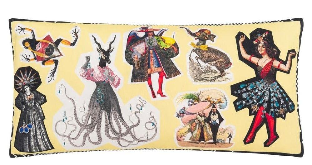 Poduszka dwustronna CIRCUS MULTICOLORE bawełniana satyna Christian Lacroix Eye on Design