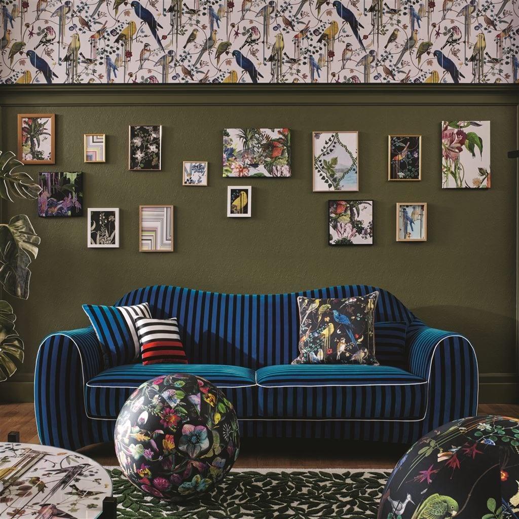 Poduszka dwustronna FLOWERWORKS CAMELIA bawełniana satyna Christian Lacroix Eye on Design