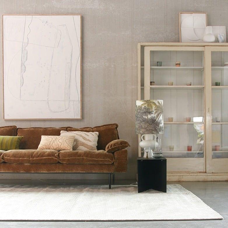 Poduszka prostokątna VELVET w zielone paski HKliving Eye on Design