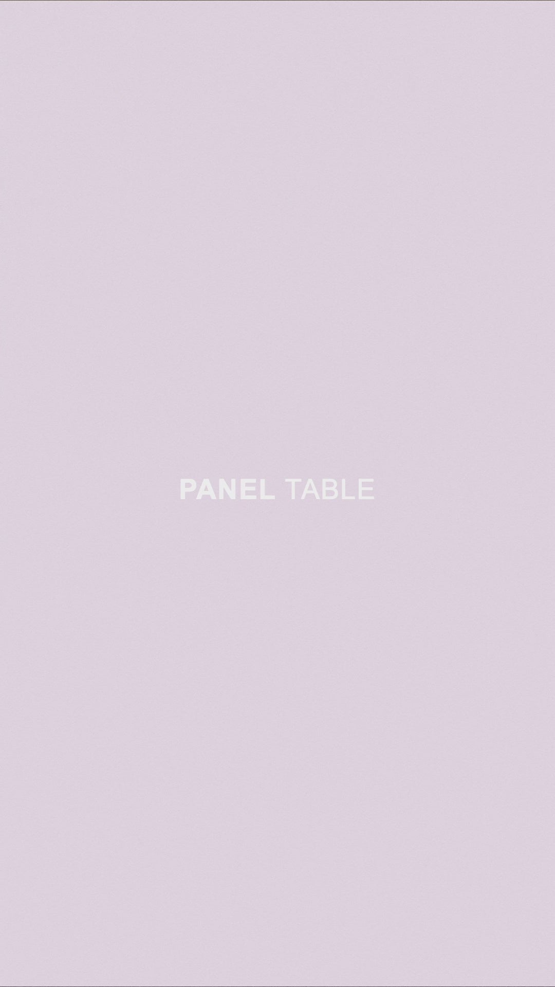 Creme -Panel -Tisch