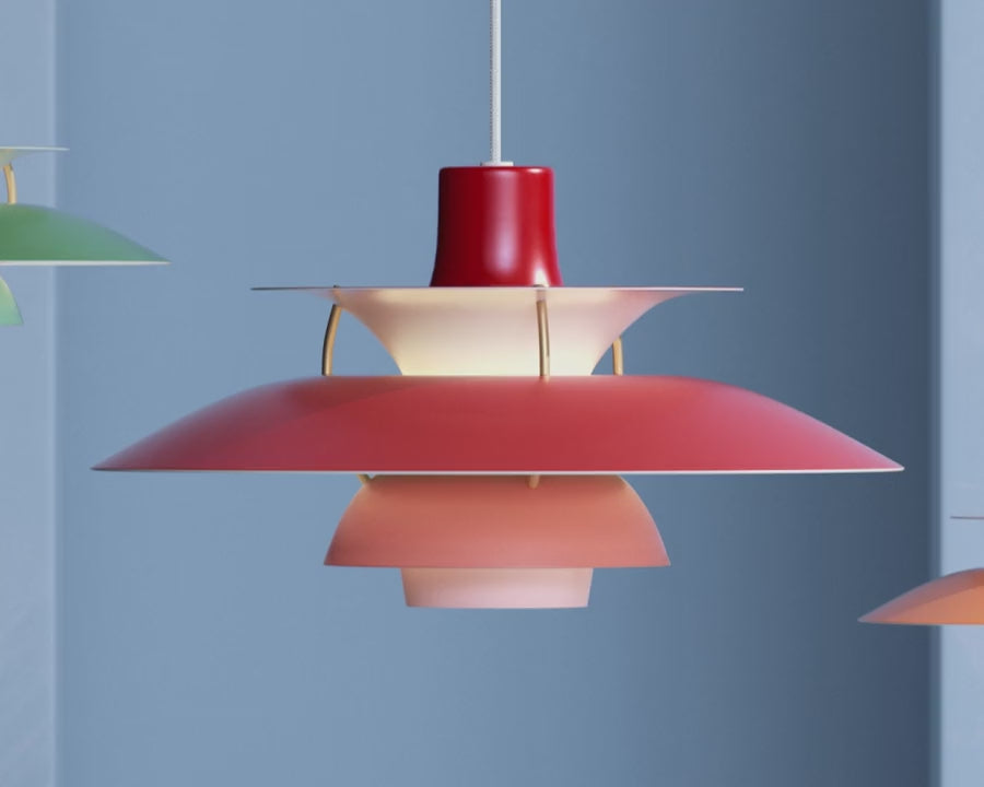 Lampa wisząca PH 5 różowy