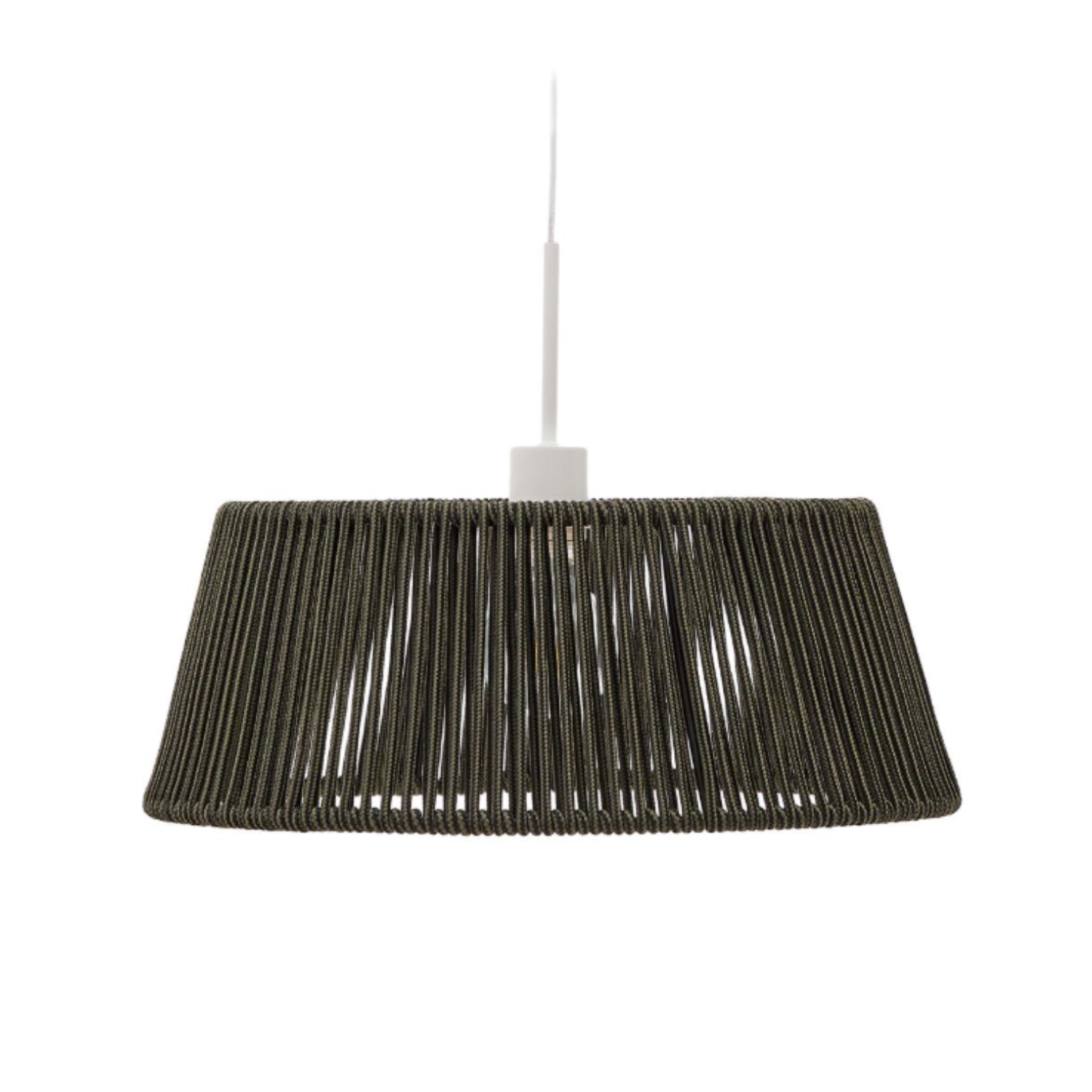 Aldet green rope lampshade
