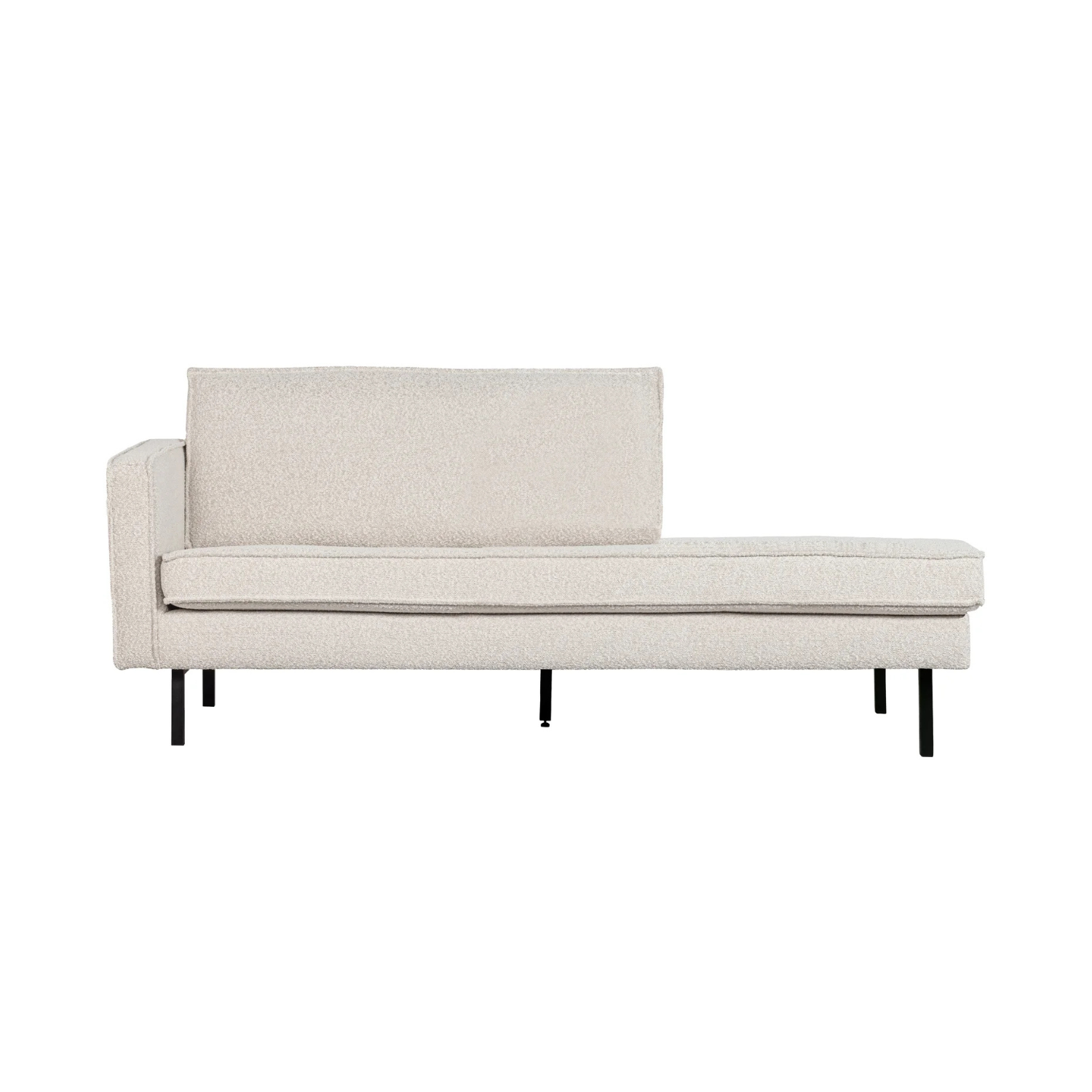 Links -Hand -Chaise Rodeo Creme Bouclé