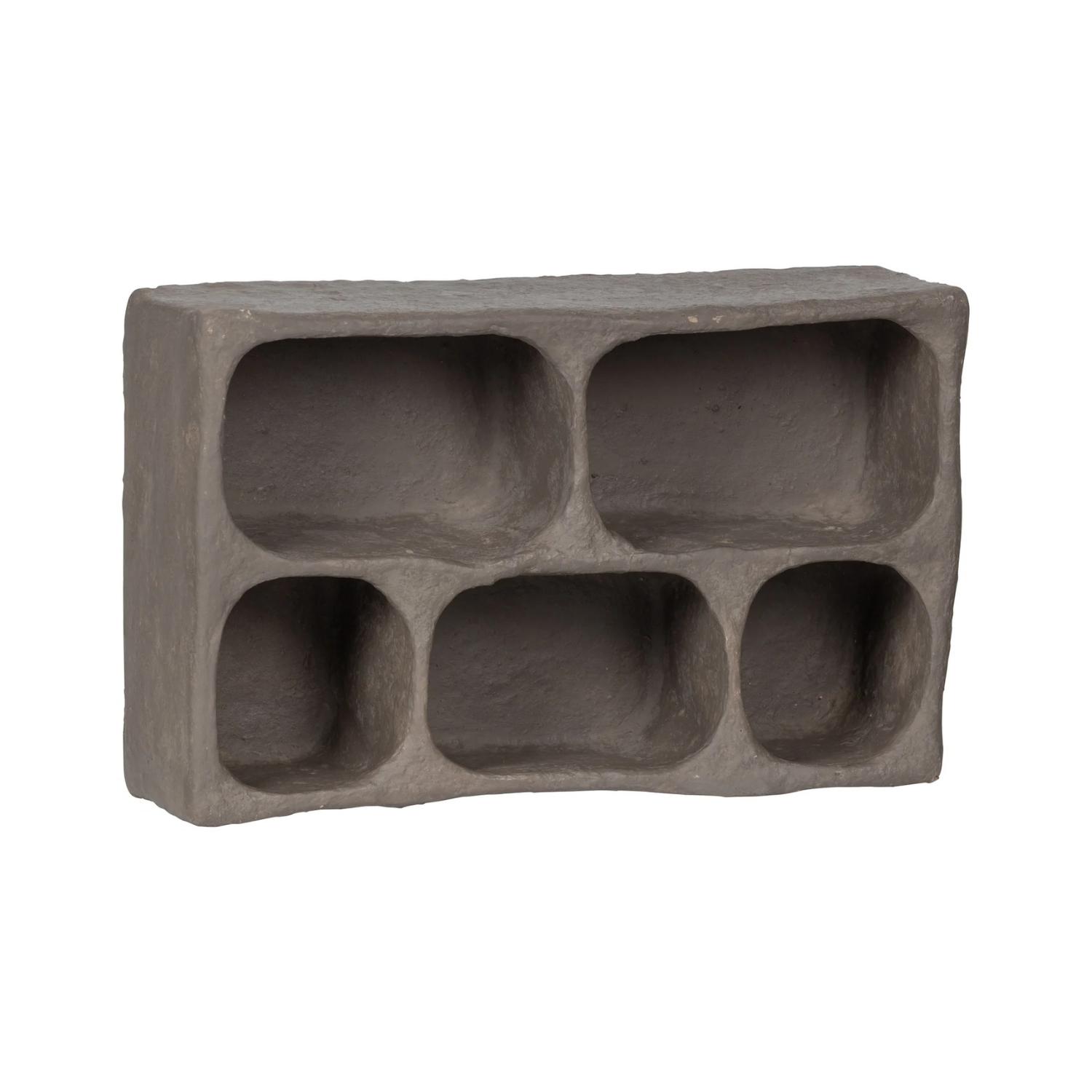Shelf clay gray paper mâché