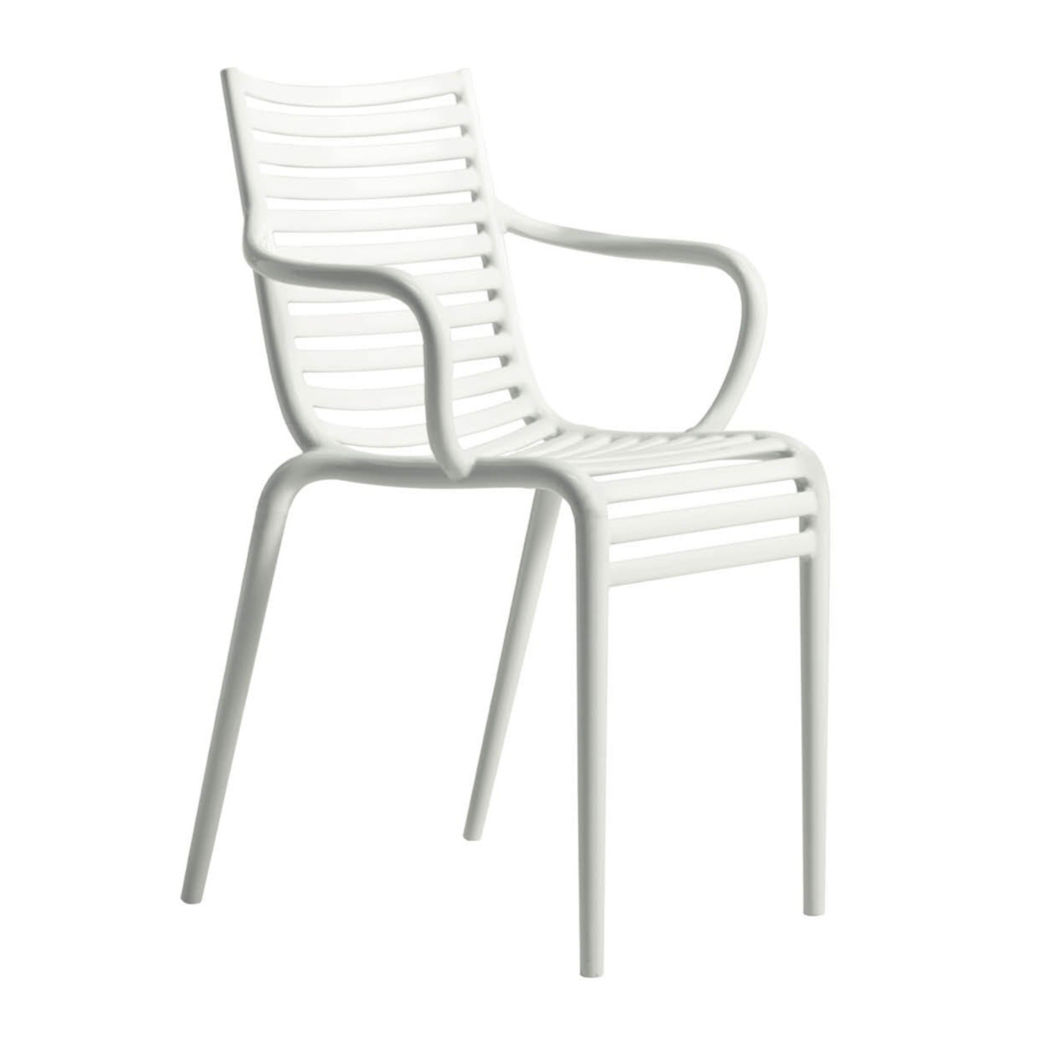 Chair with pip-e armrests white