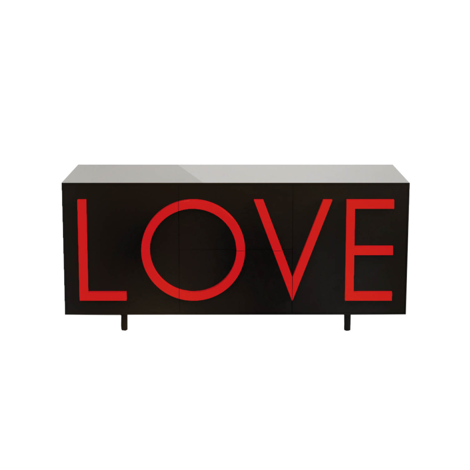 Chest of drawers Love black