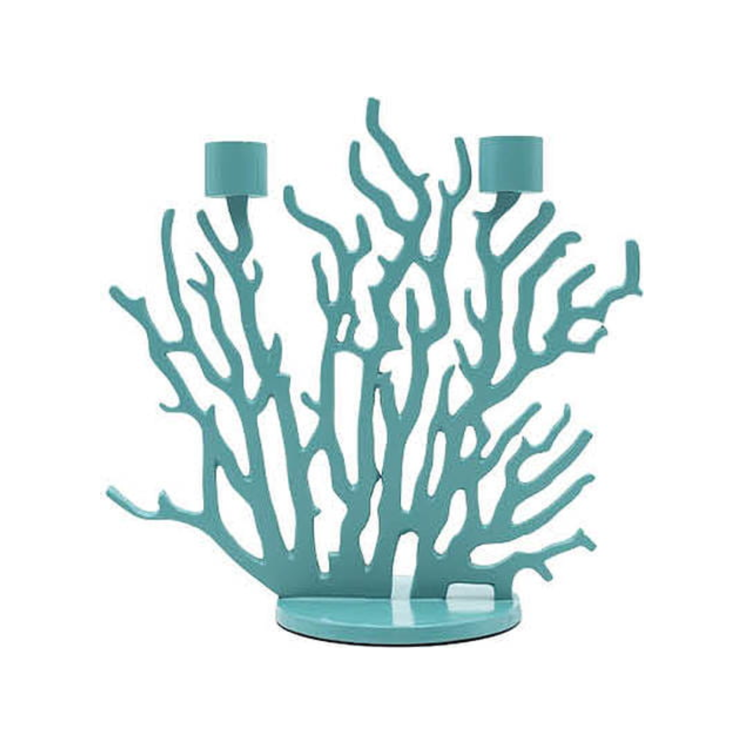 Tenochtitlan candlestick turquoise