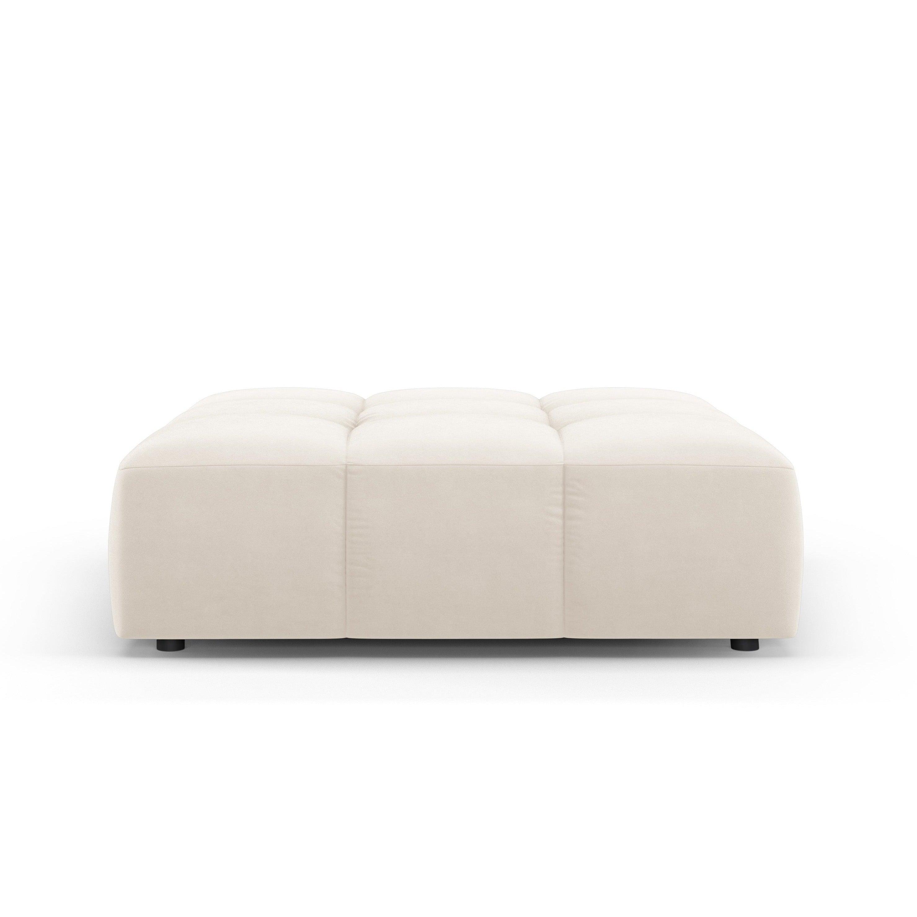 Puf aksamitny FRANCESCA jasnobeżowy Milo Casa Eye on Design