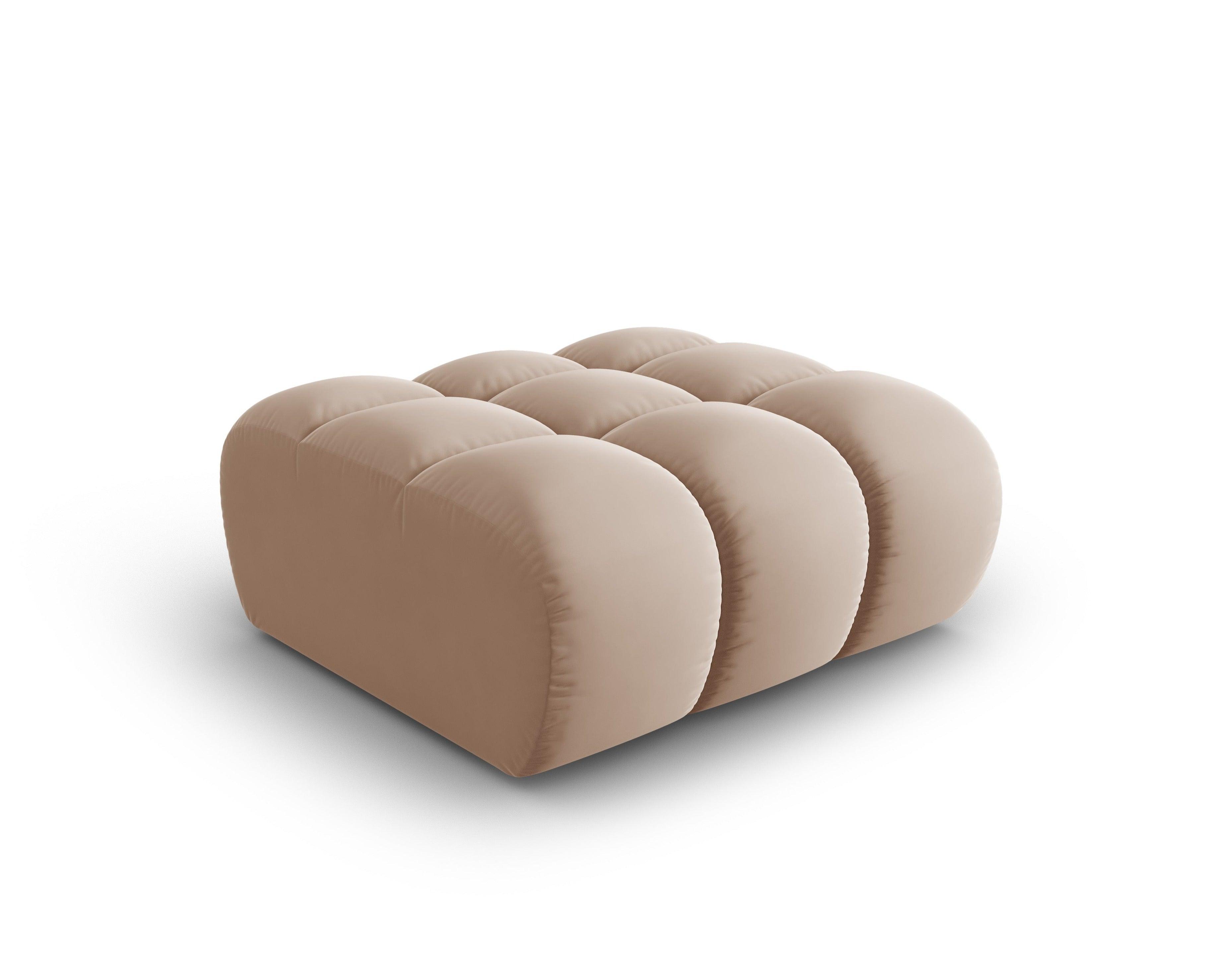 Puf aksamitny HALLEY beżowy Windsor & Co Eye on Design