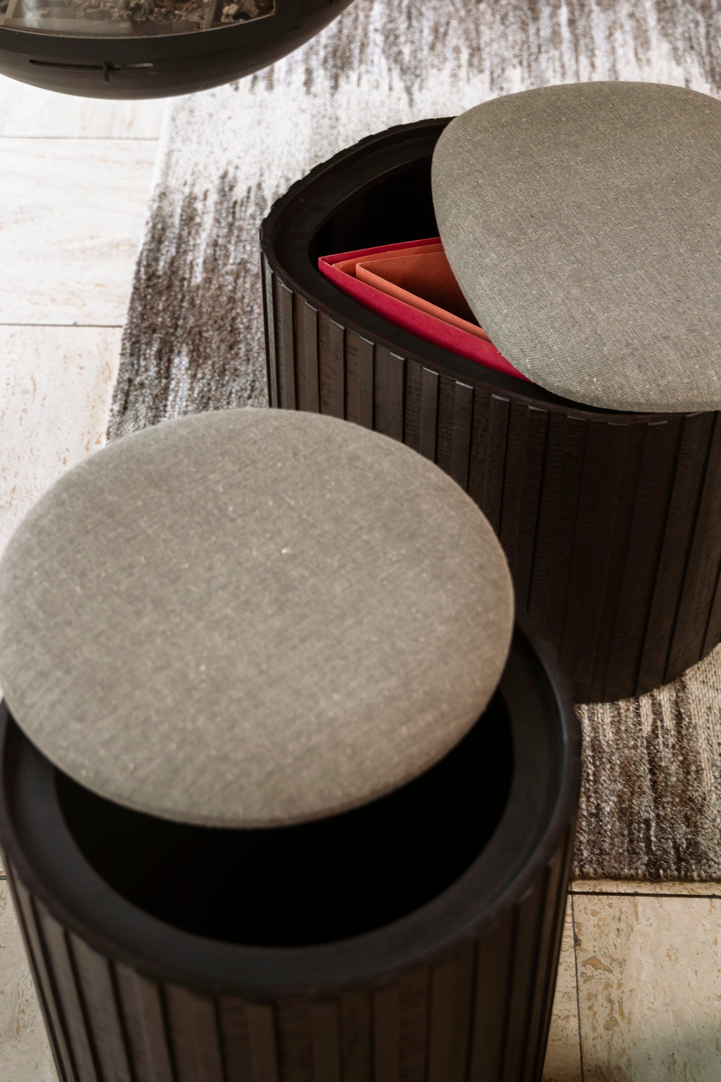 Bay Storage Pouf Dutchbone Eye on Design
