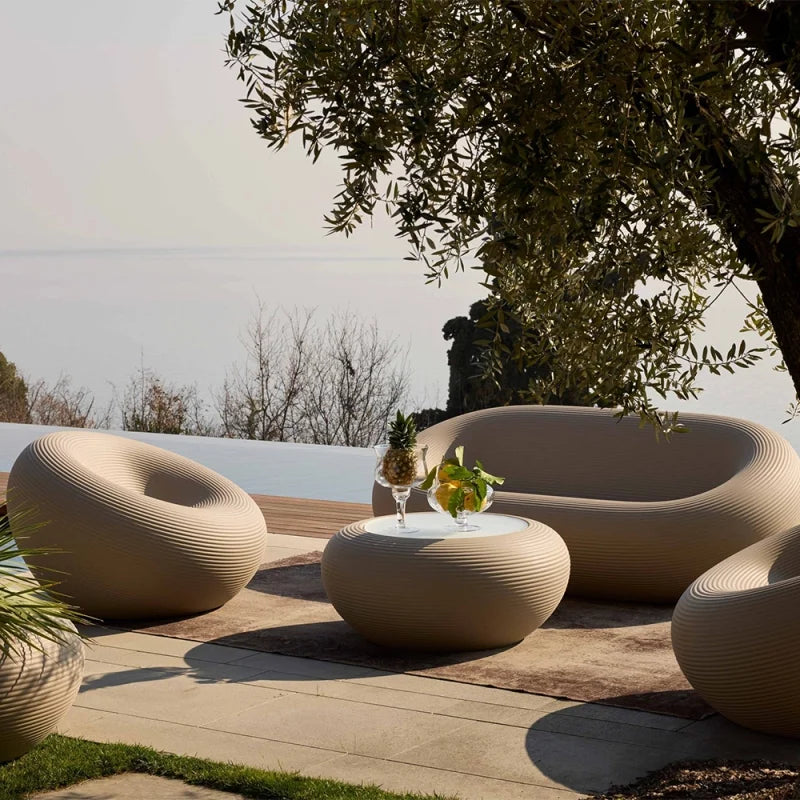 NAMI outdoor armchair warm gray