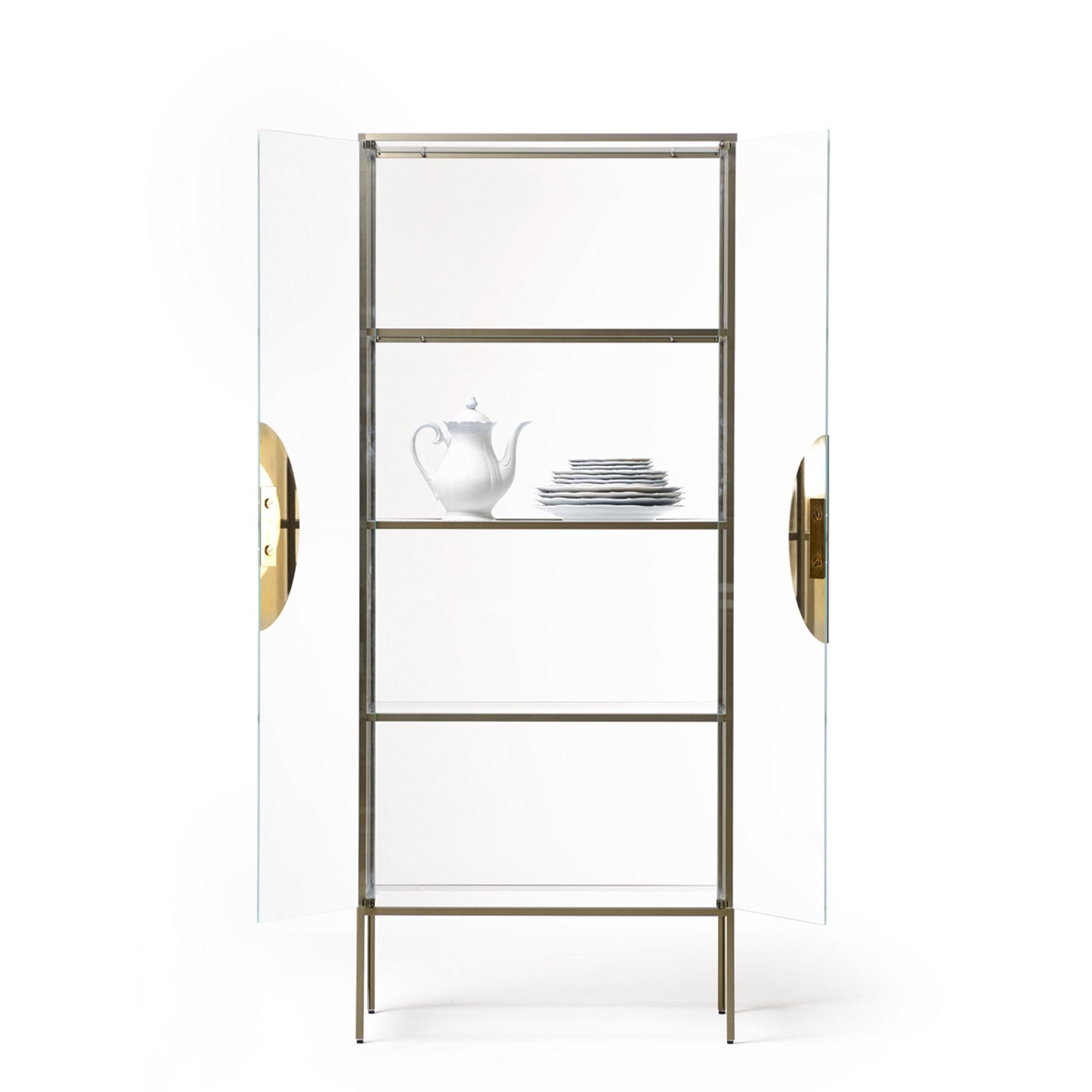 Glasvitrine YANG gold