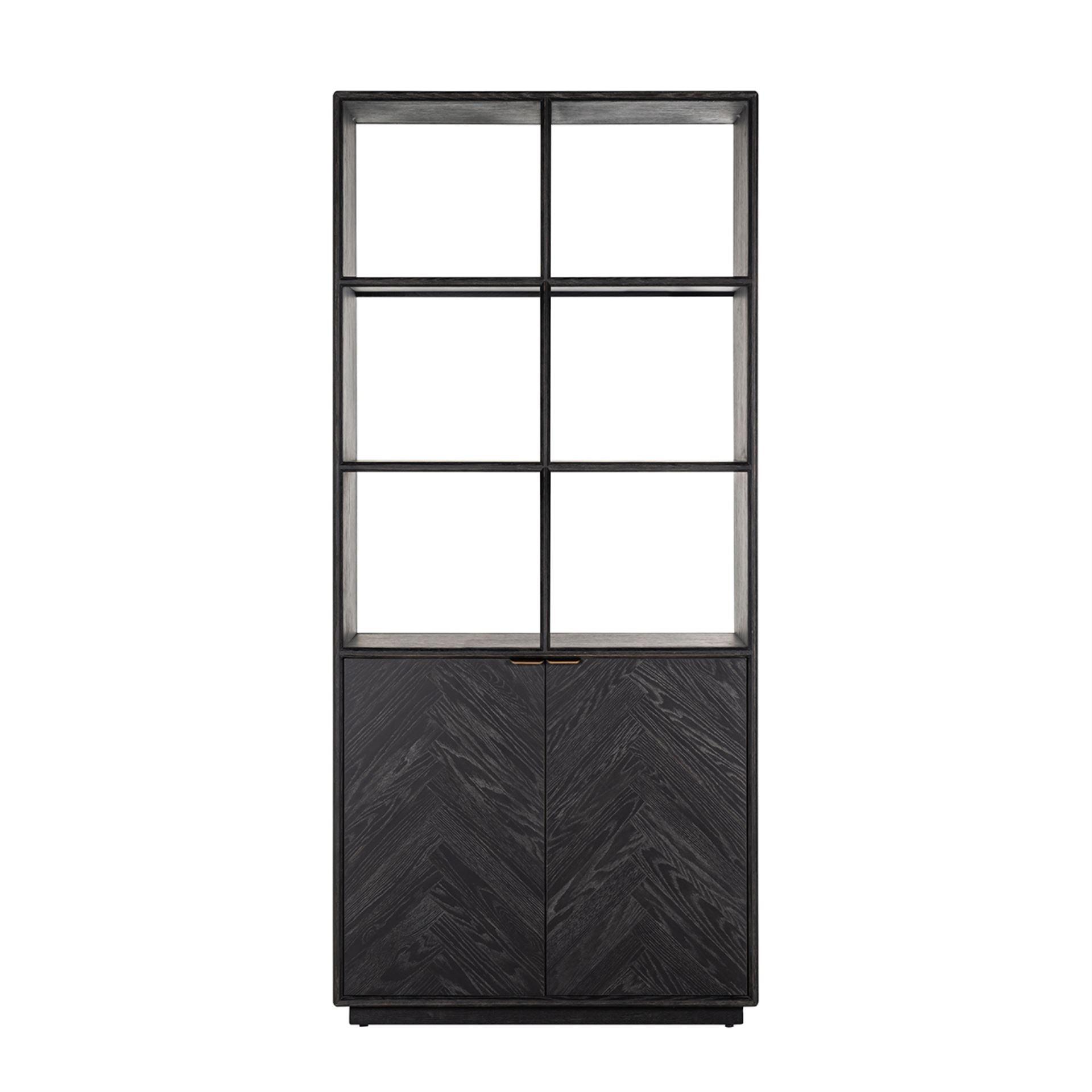 Regał z drzwiczkami BLACKBONE mosiężny Richmond Interiors Eye on Design