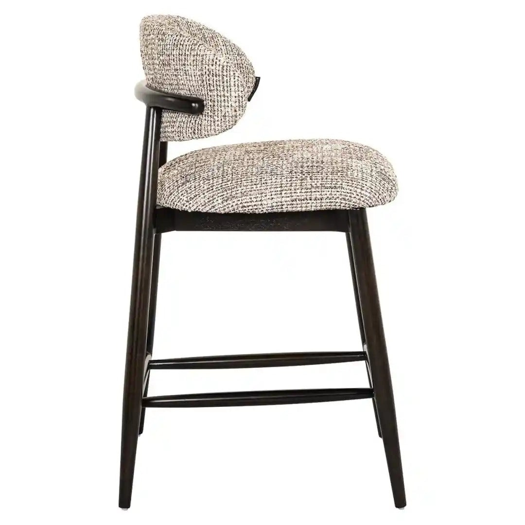CHERRY beige stool with a black base