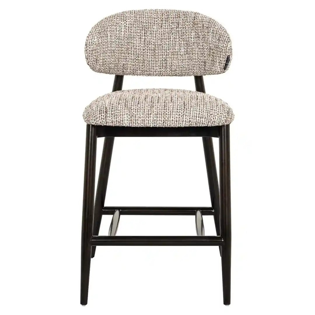 CHERRY beige stool with a black base