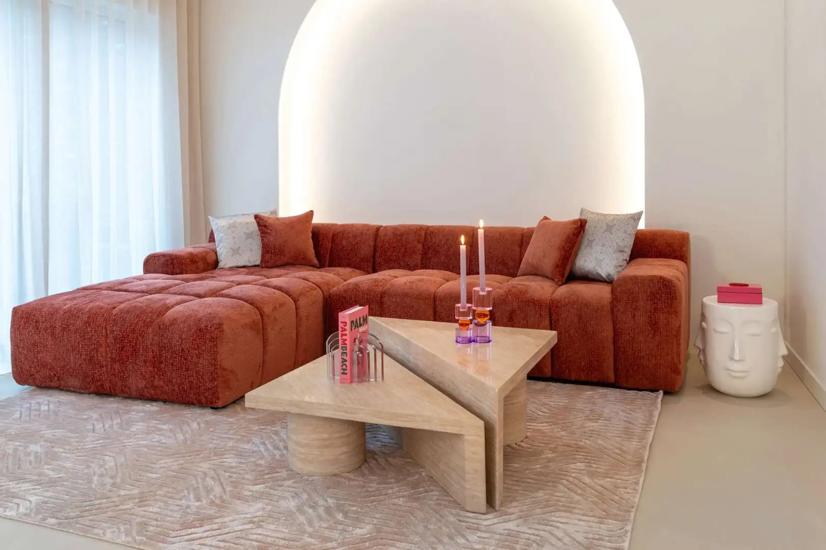 CHRISTY white side table