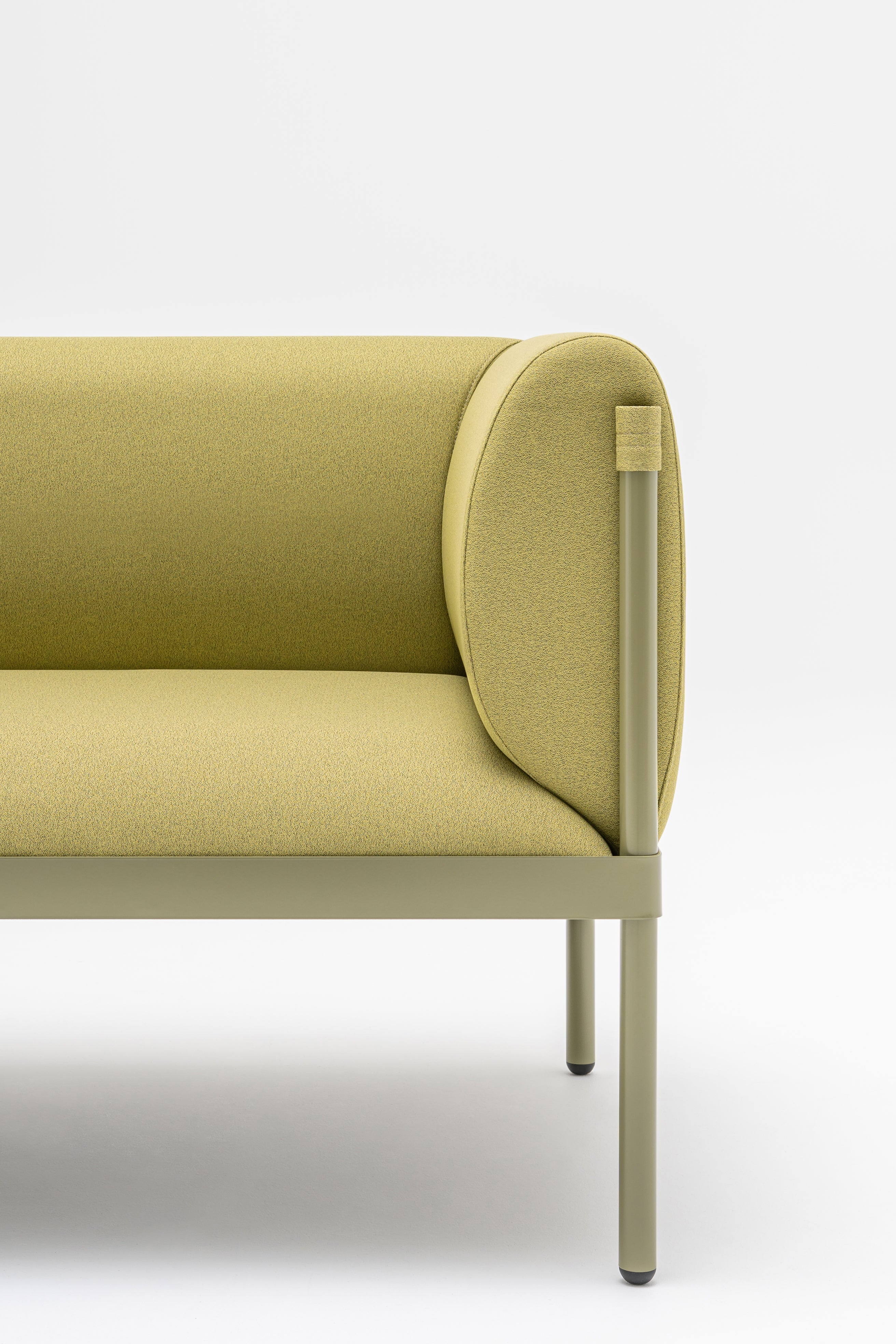 2-seater Sofa low upholstered stilt