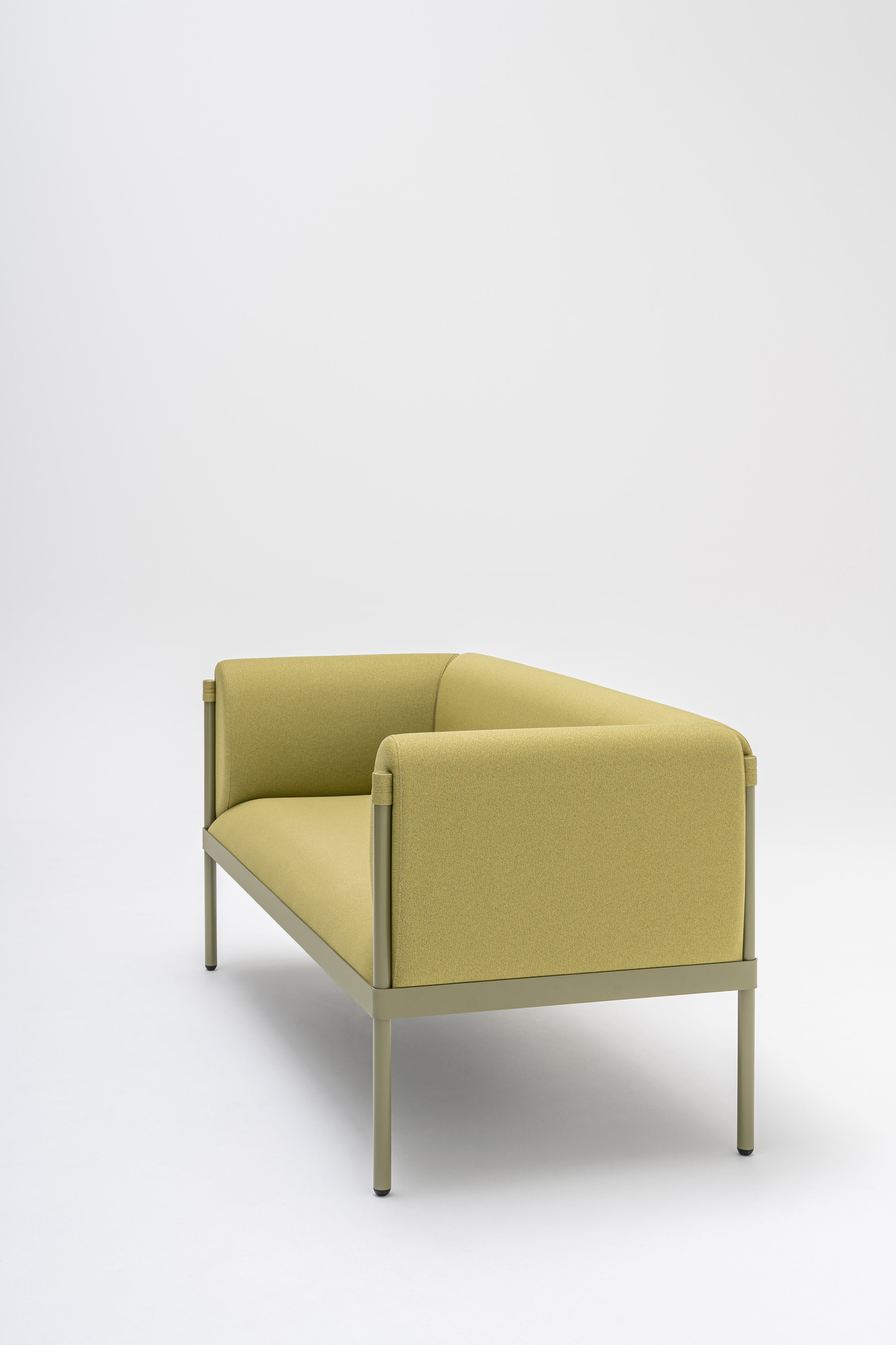 2-seater Sofa low upholstered stilt