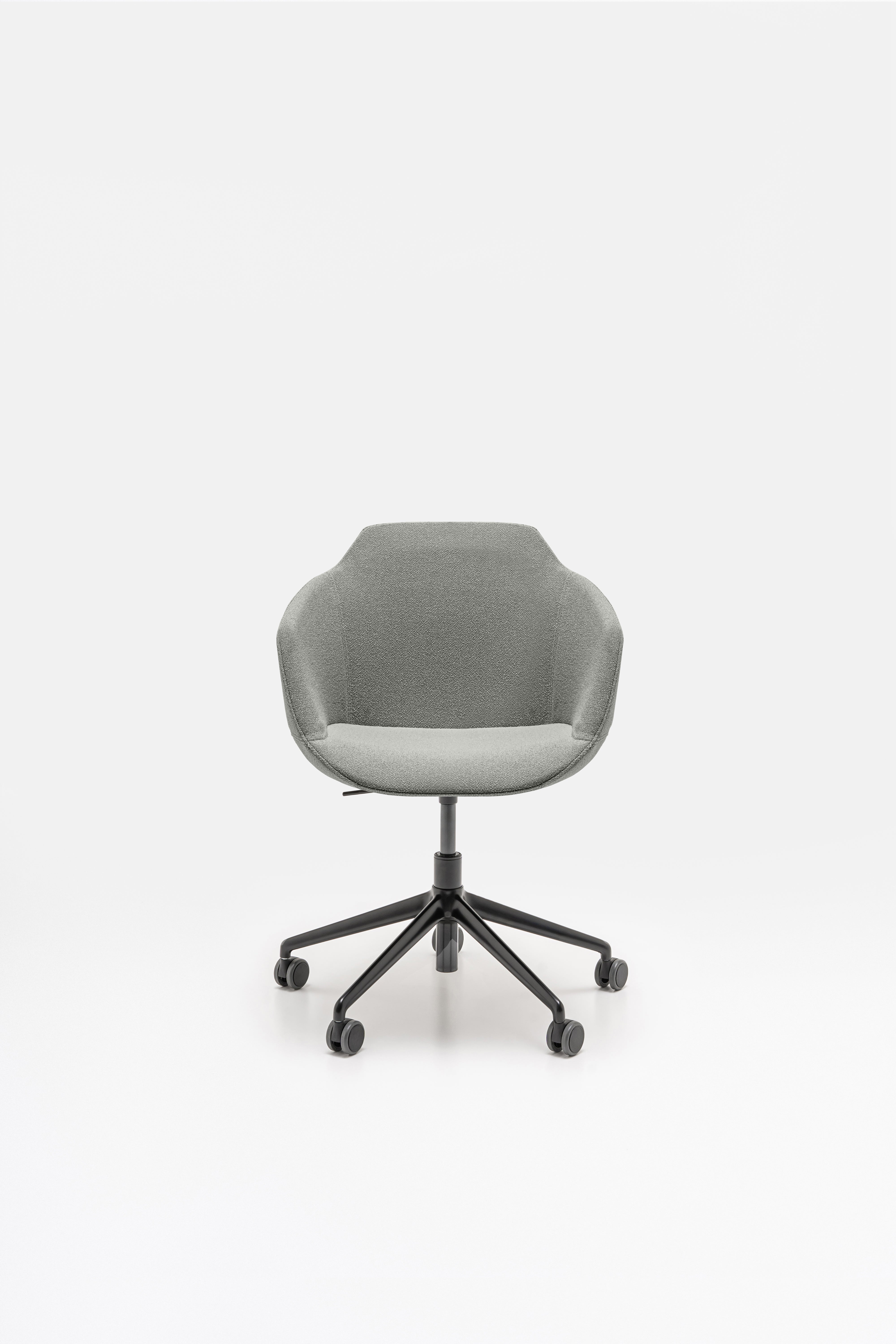 Ultra chair adjustable base with wheels for hard surface