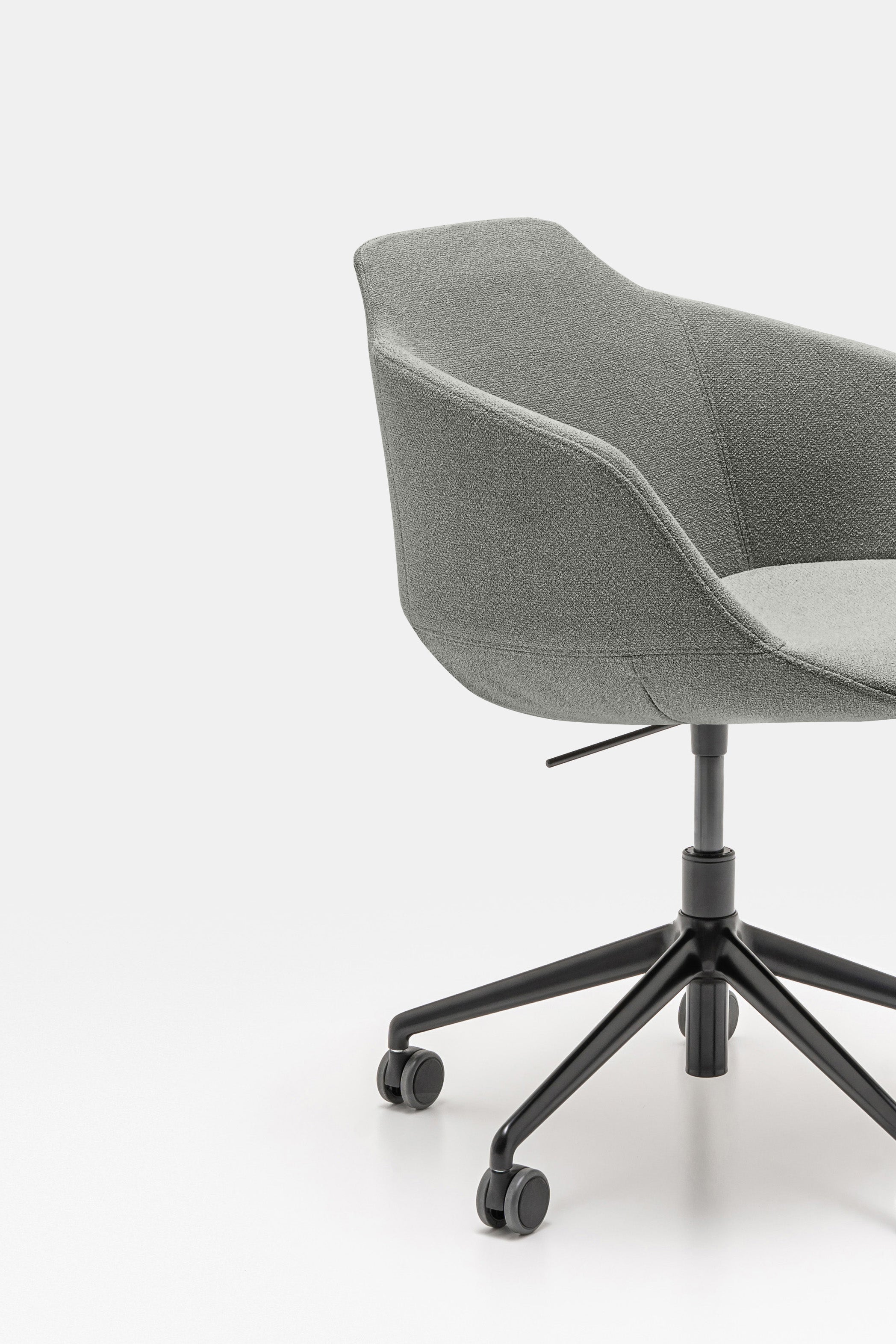Ultra chair adjustable base with wheels for hard surface