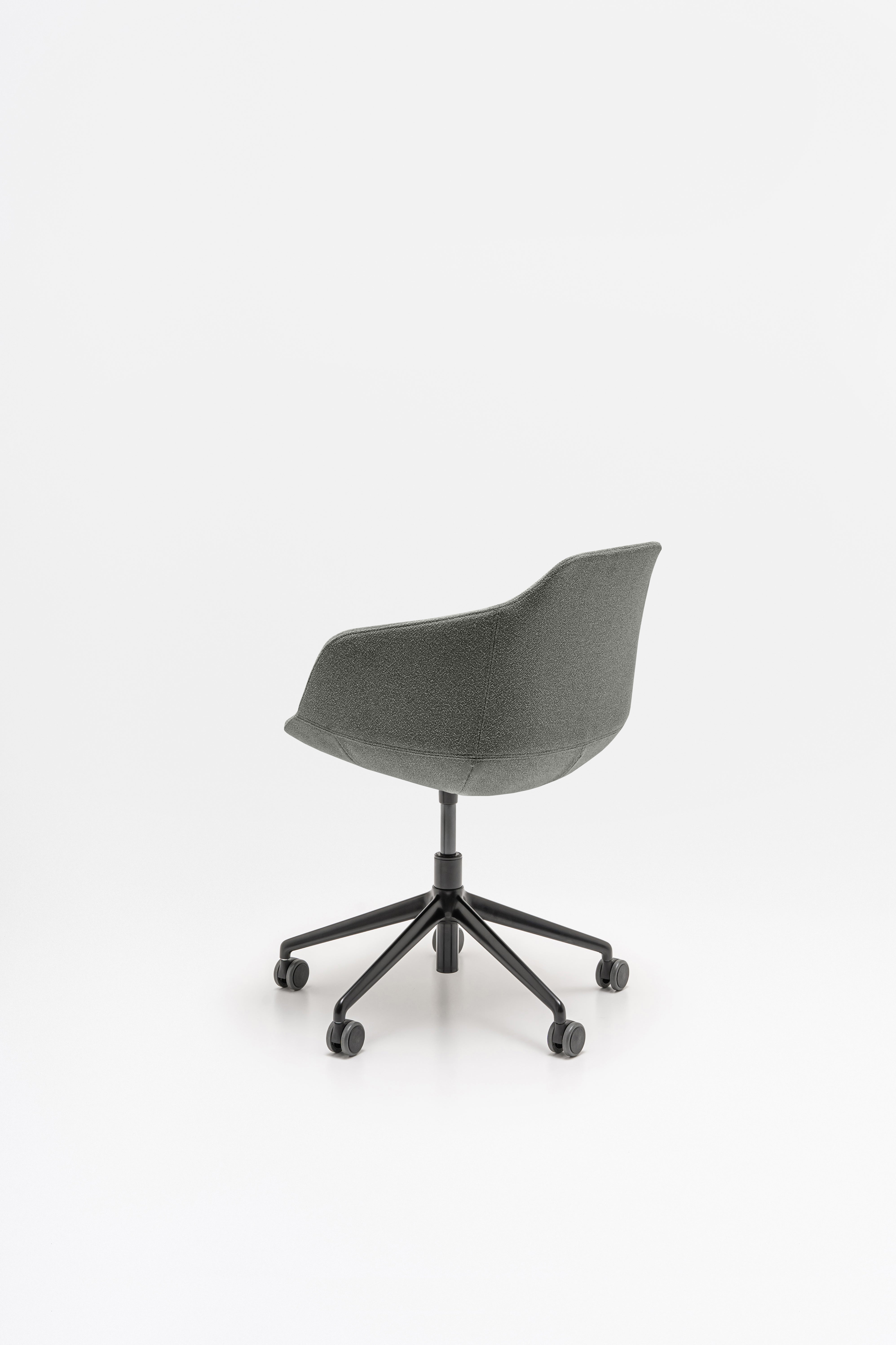 Ultra chair adjustable base with wheels for hard surface