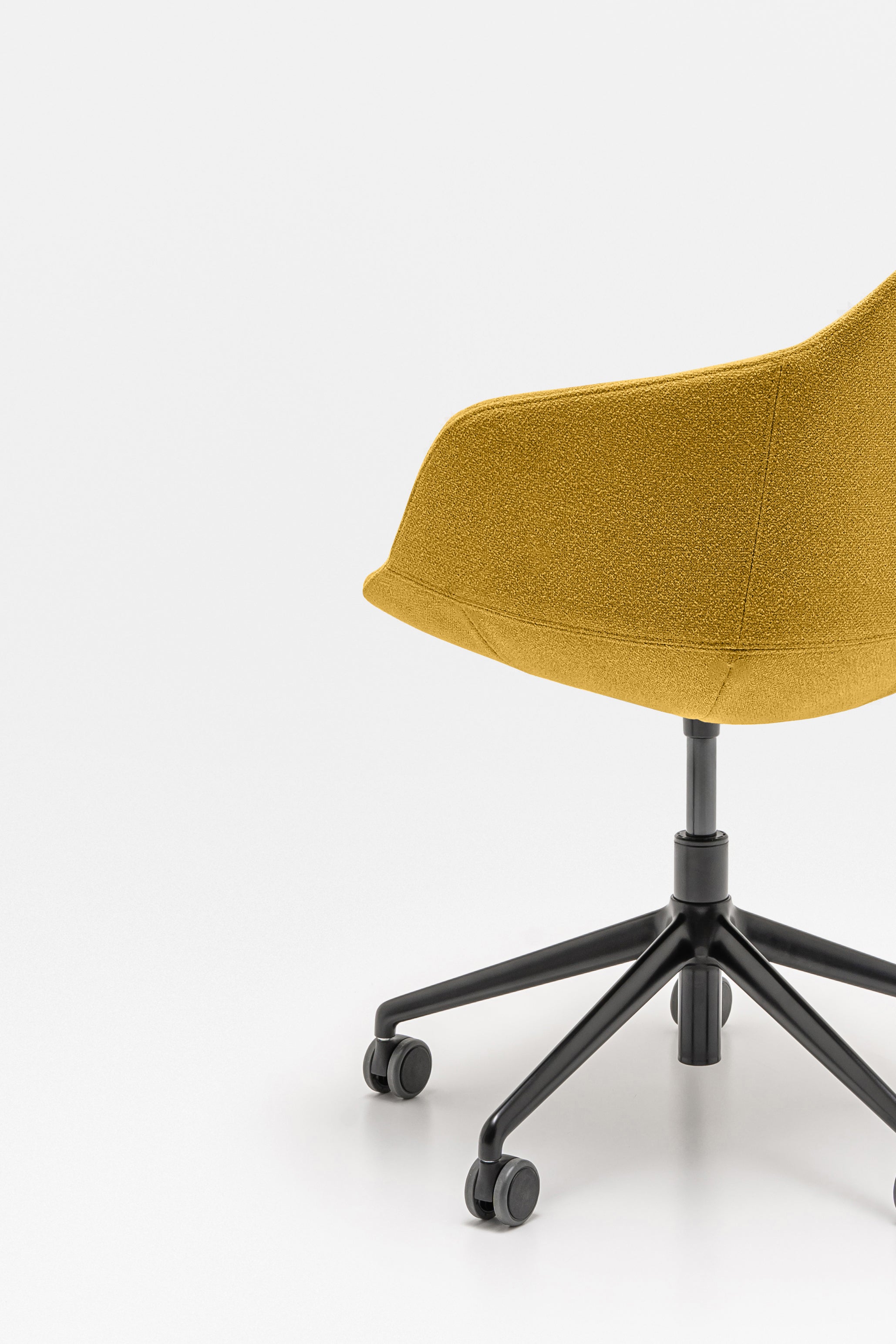 Ultra chair adjustable base with wheels for hard surface