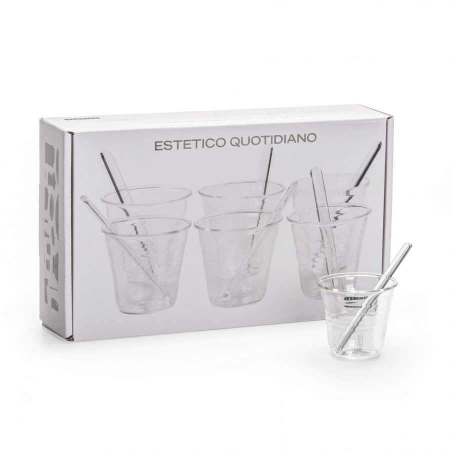 Set von Tassen Ästhetik Quotidiano Glas