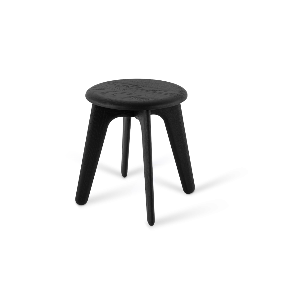 Plattenhocker Black Eiche Holz
