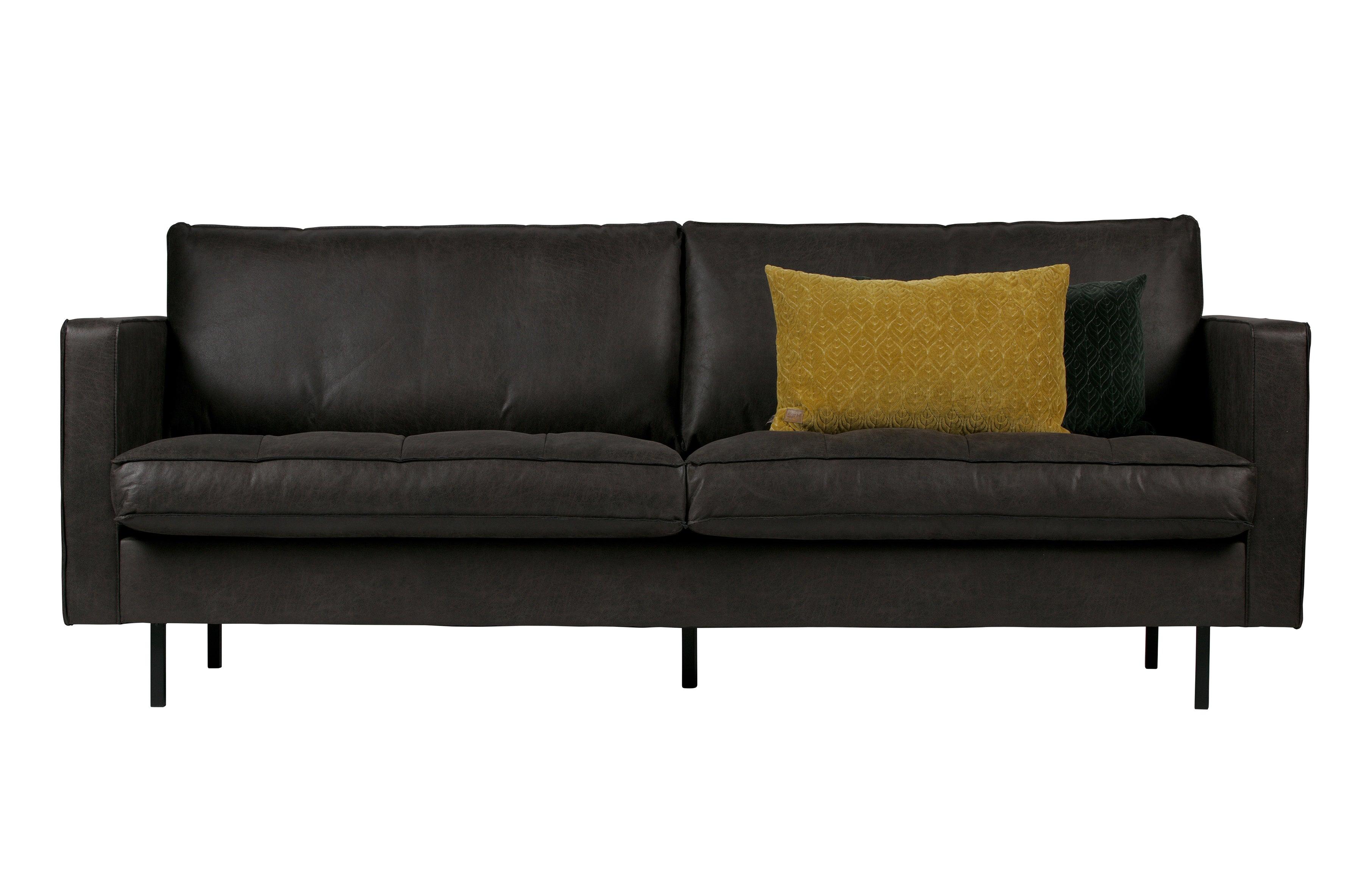 Sofa 2,5-osobowa skórzana RODEO CLASSIC czarny Be Pure Eye on Design