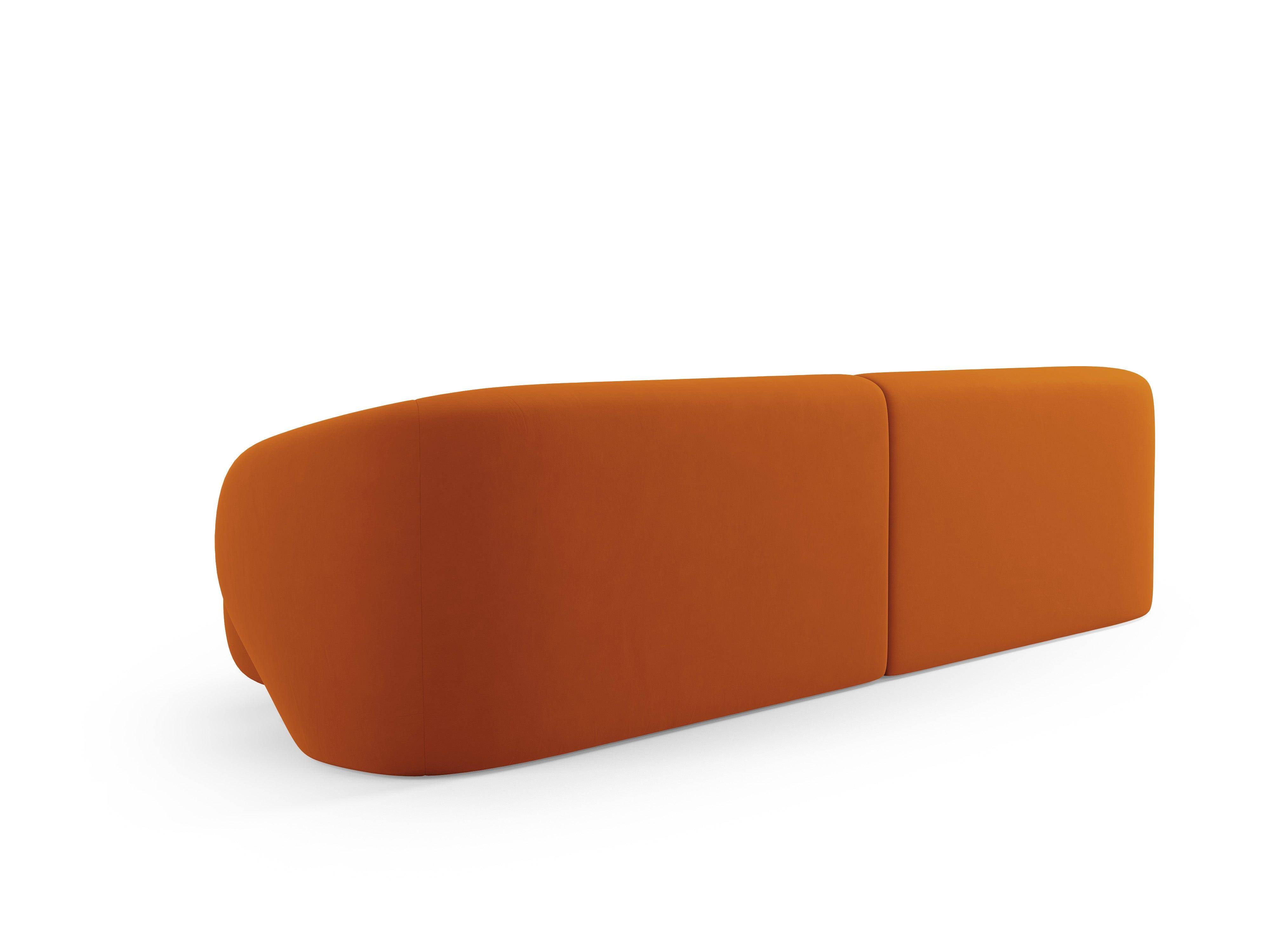 Sofa 4-osobowa aksamitna CAMDEN terracotta Cosmopolitan Design Eye on Design