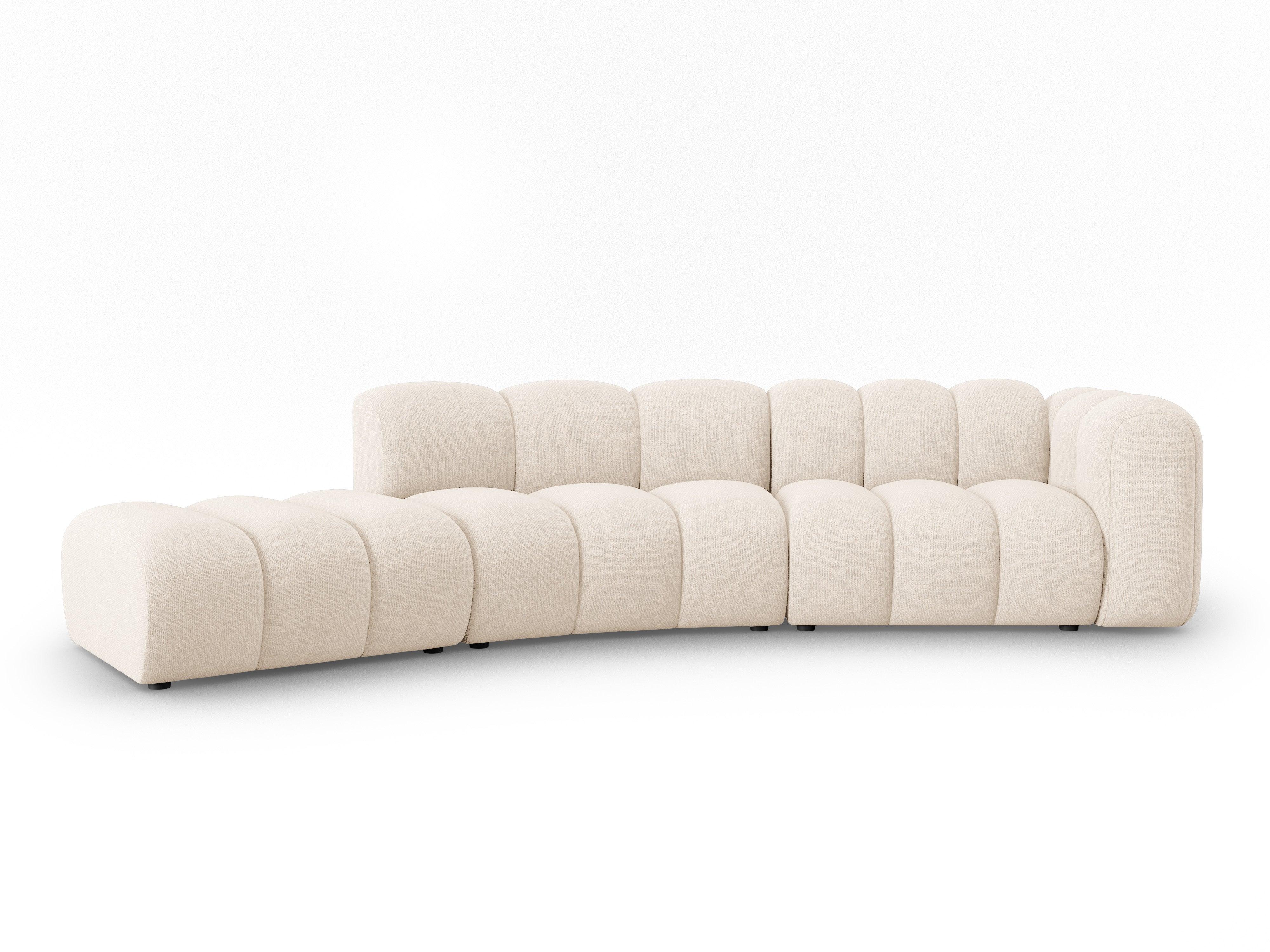 Sofa 5-osobowa lewostronna SKYLER jasny beżowy szenil Interieurs 86 Eye on Design
