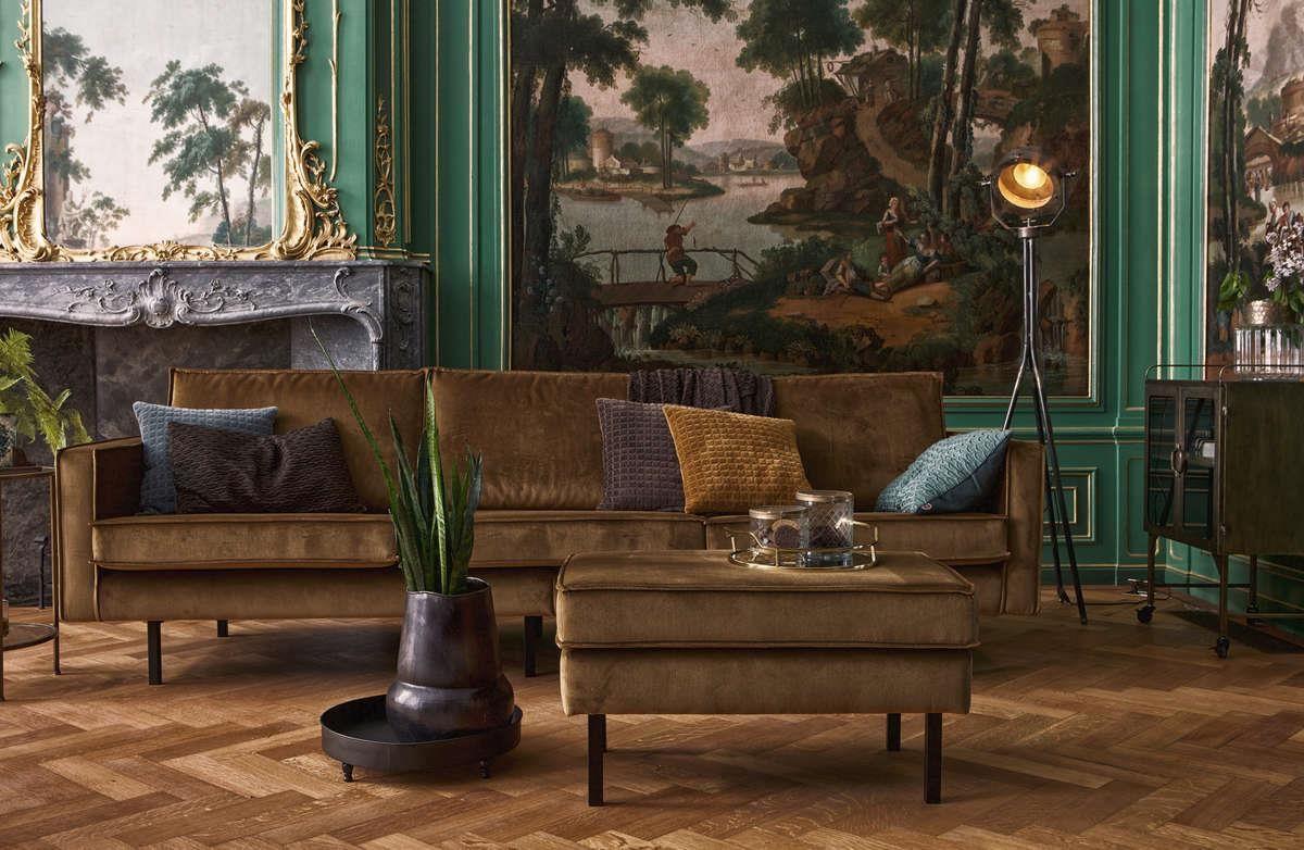 Sofa aksamitna 3-osobowa RODEO antracytowy Be Pure Eye on Design