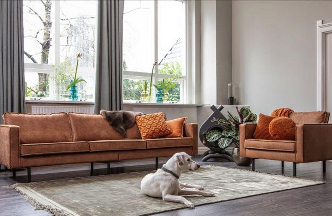 Sofa aksamitna 3-osobowa RODEO antracytowy Be Pure Eye on Design