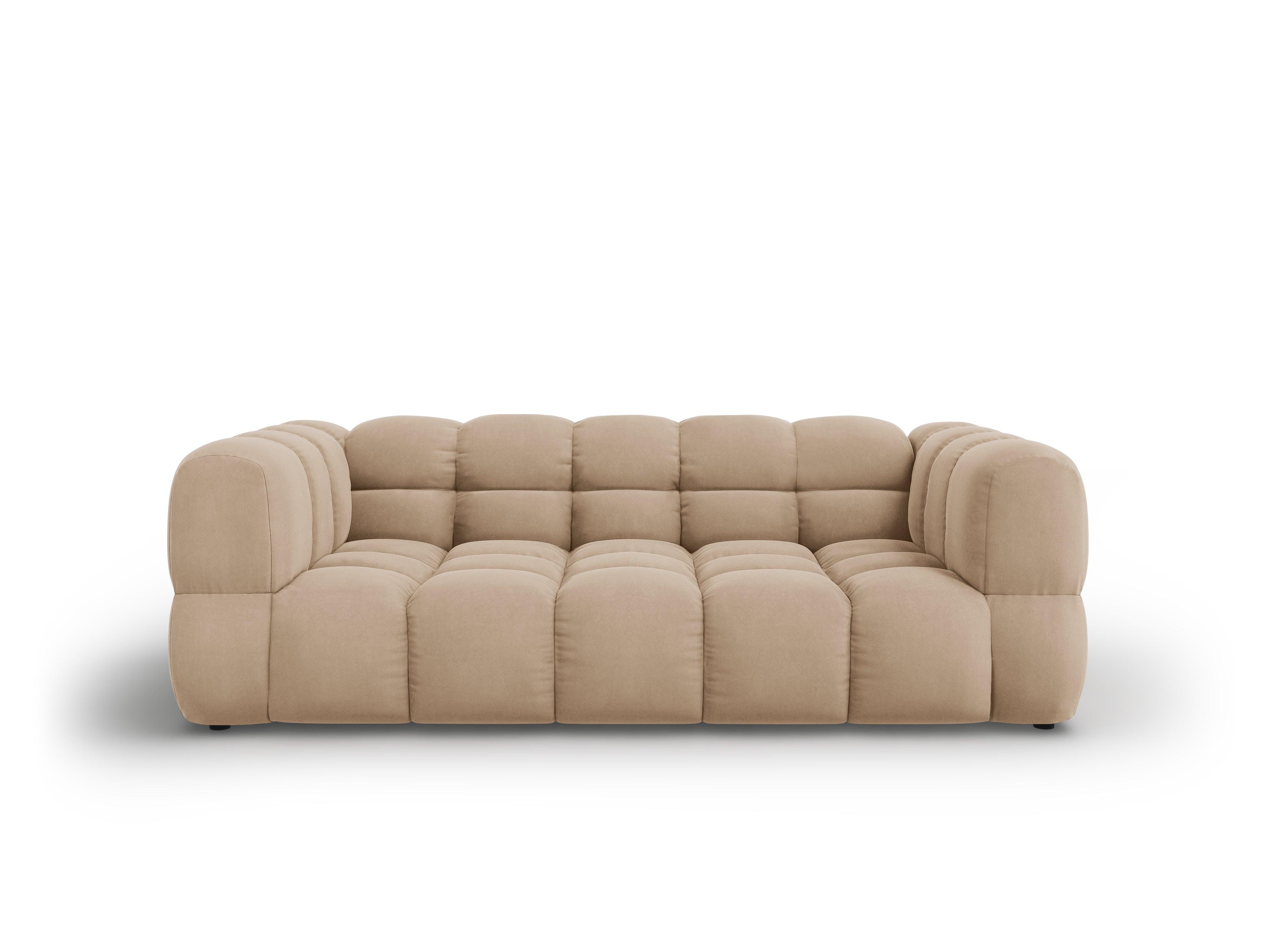 Sofa aksamitna 3-osobowa SKY piaskowy Cosmopolitan Design Eye on Design