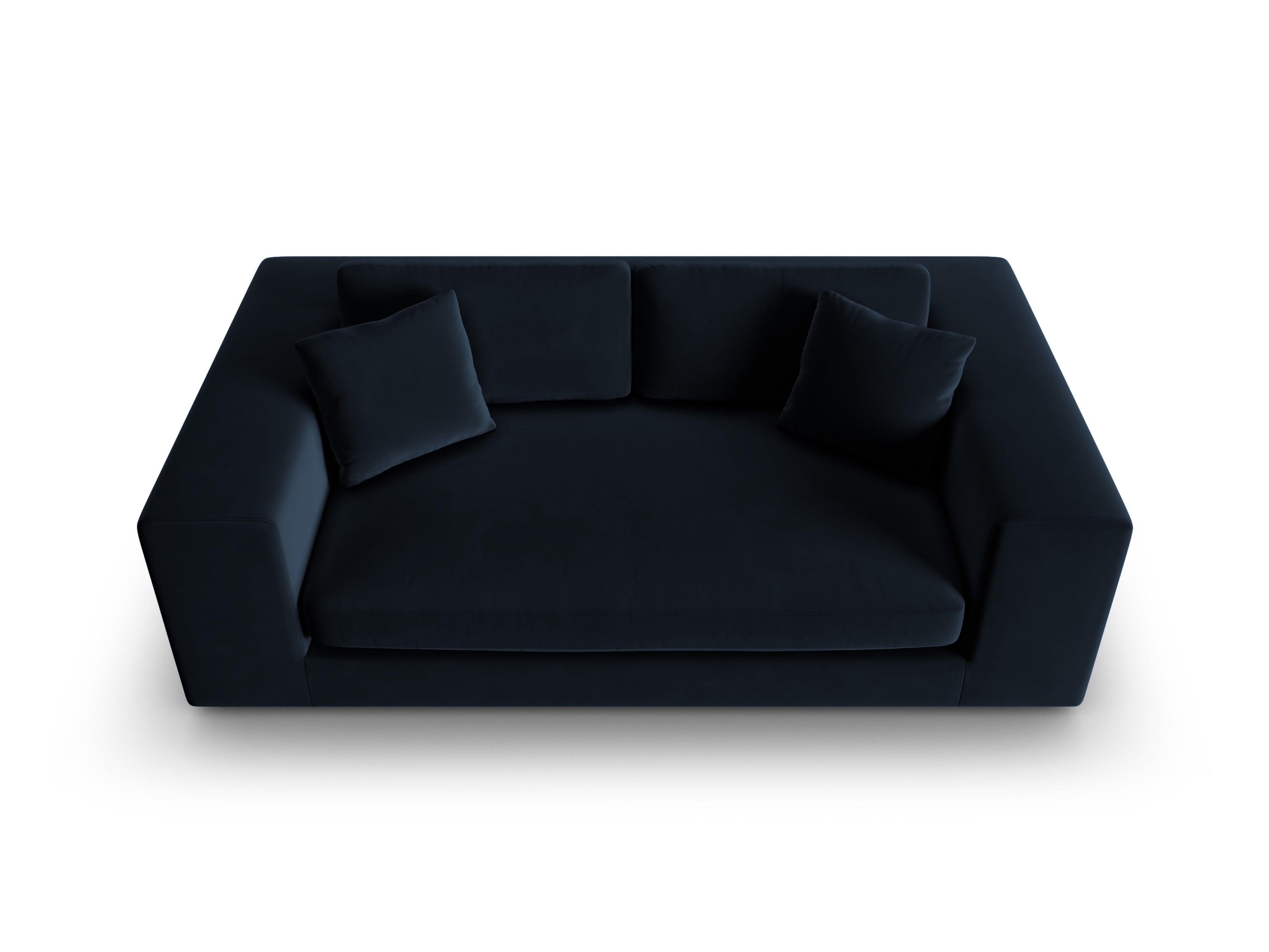 Sofa aksamitna 3-osobowa TENDANCE granatowy CXL by Christian Lacroix Eye on Design