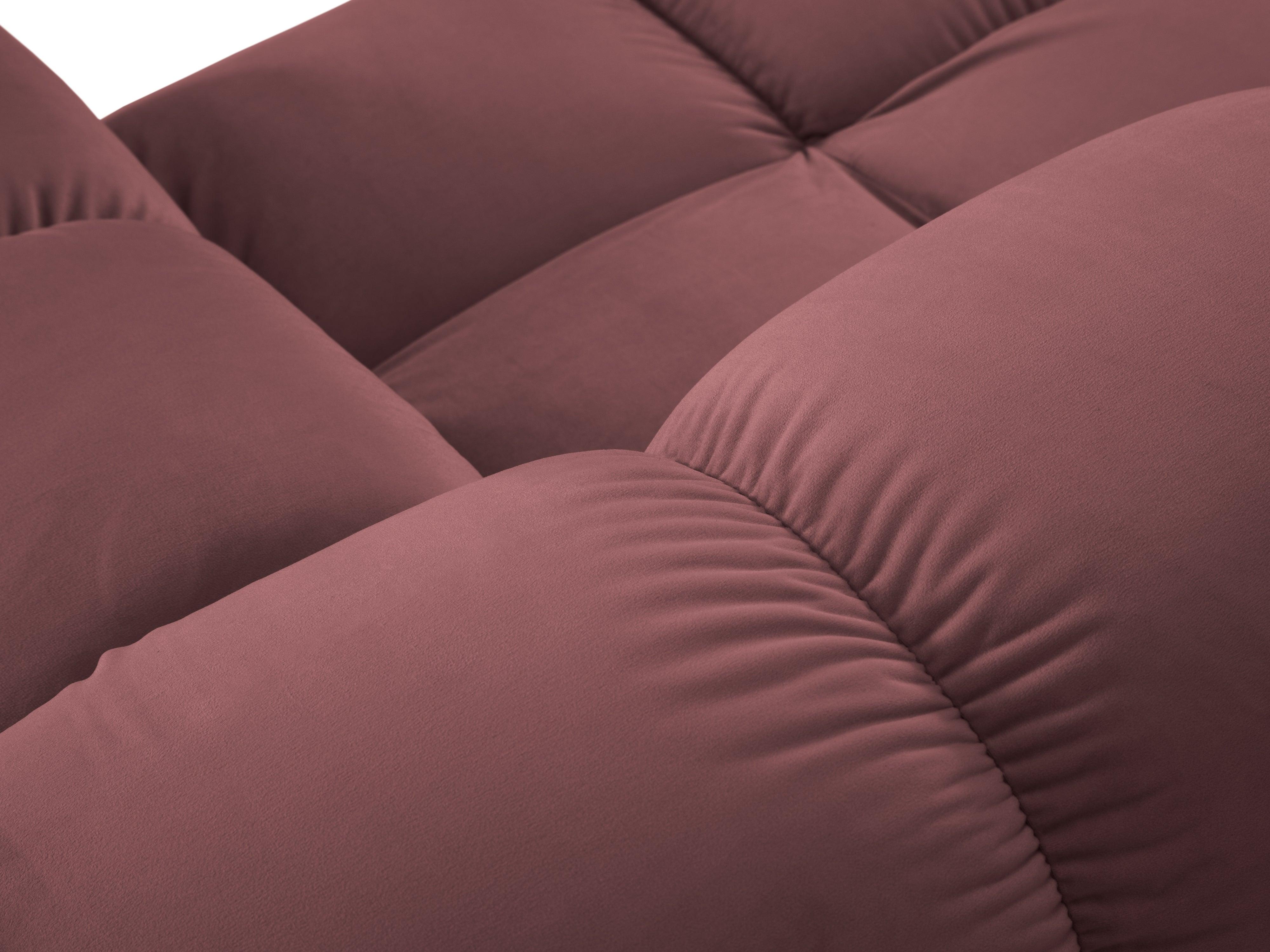 Sofa aksamitna 3-osobowa TROPEA różowy Milo Casa Eye on Design
