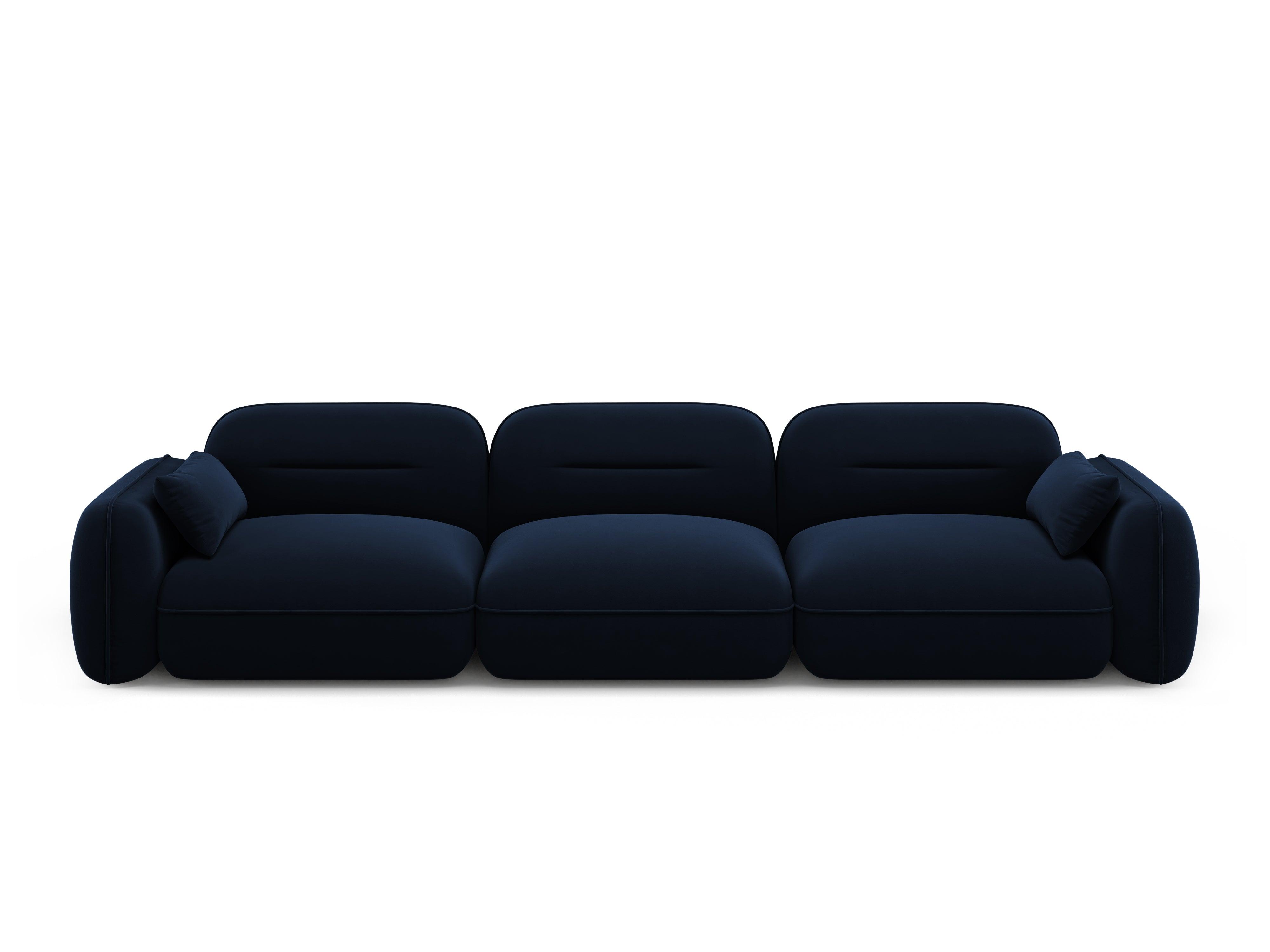 Sofa modułowa aksamitna 4-osobowa SYDNEY granat królewski Cosmopolitan Design Eye on Design