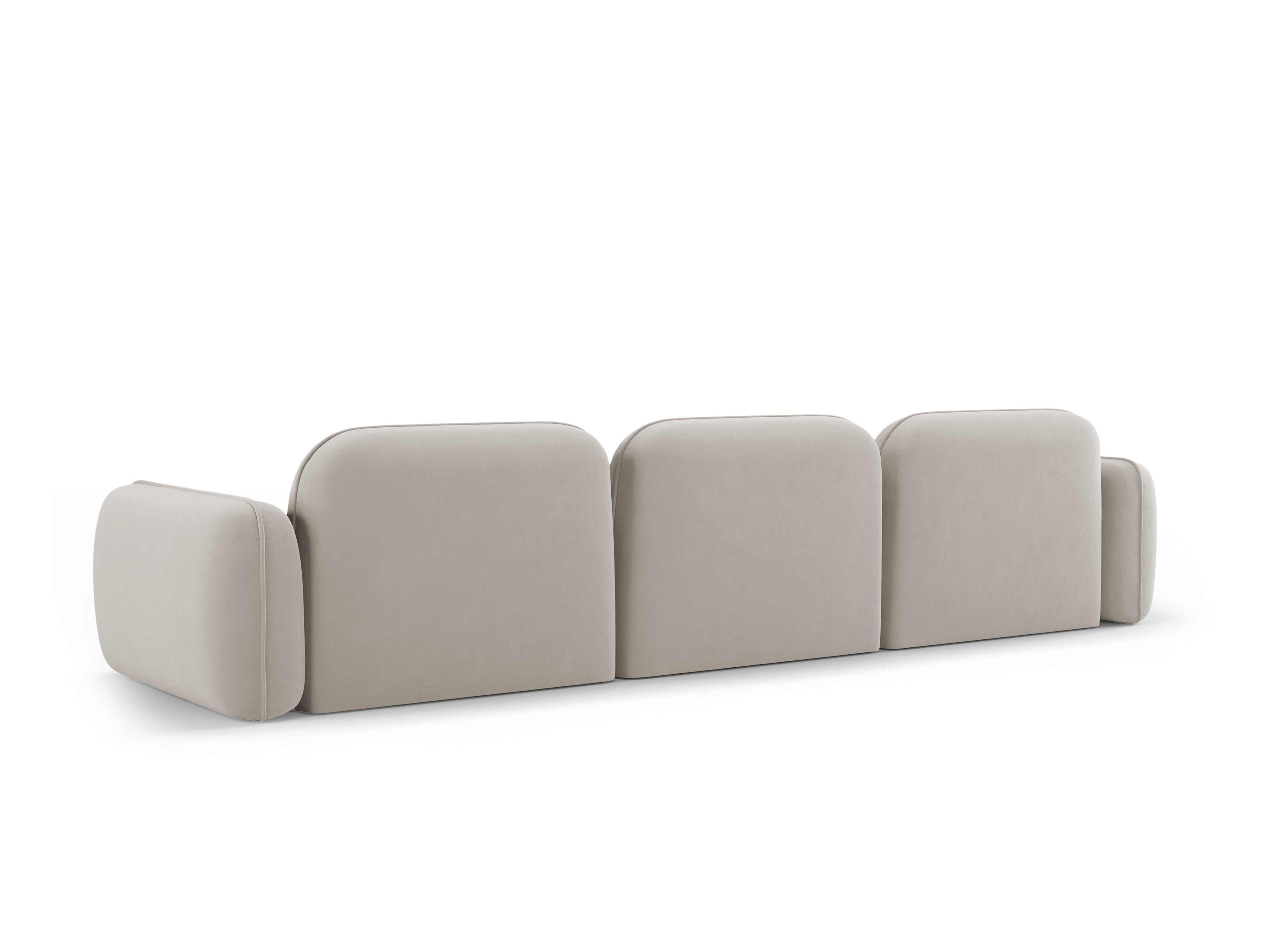 Sofa modułowa aksamitna 4-osobowa SYDNEY kość słoniowa Cosmopolitan Design Eye on Design