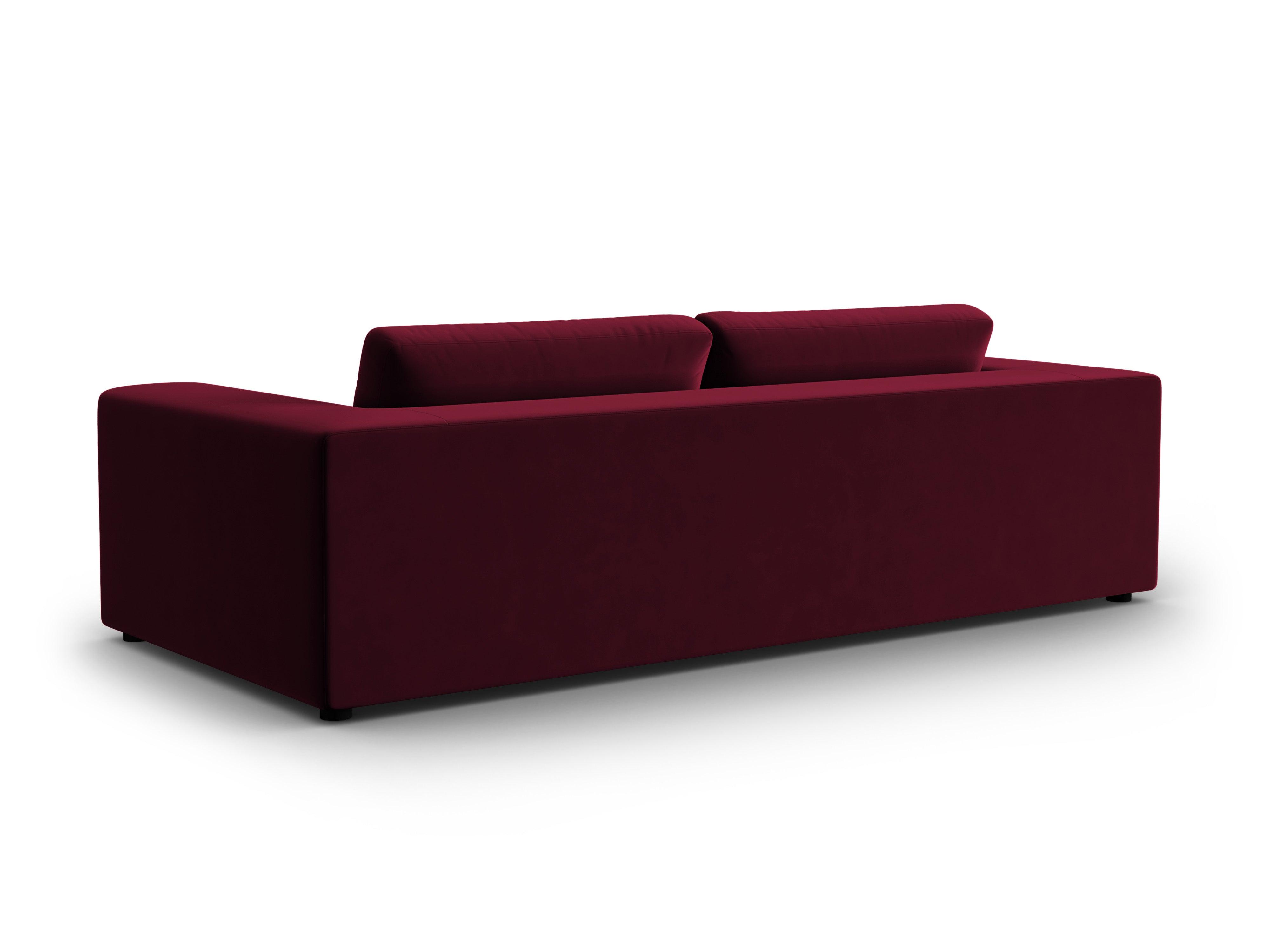 Sofa aksamitna 4-osobowa TENDANCE bordowy CXL by Christian Lacroix Eye on Design