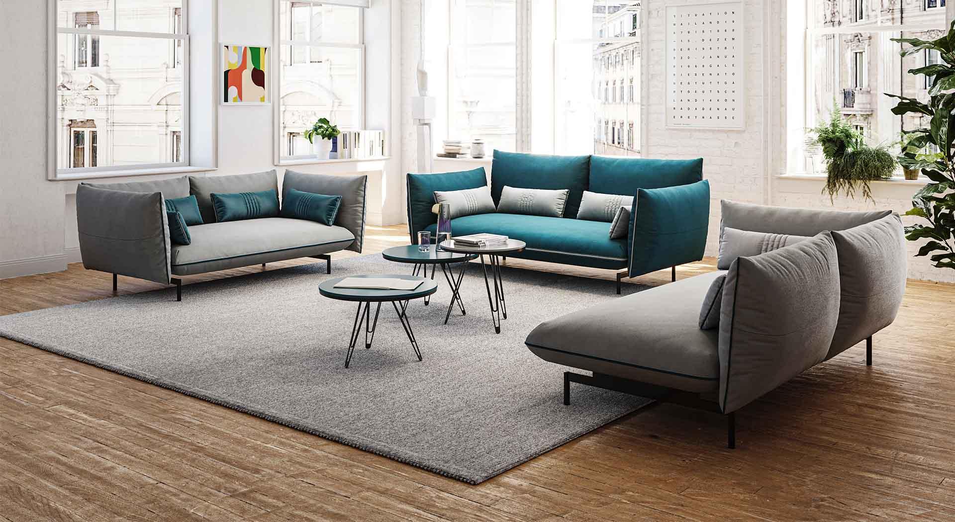 Sofa ICE BREAKER łososiowy Liu Jo Living Eye on Design